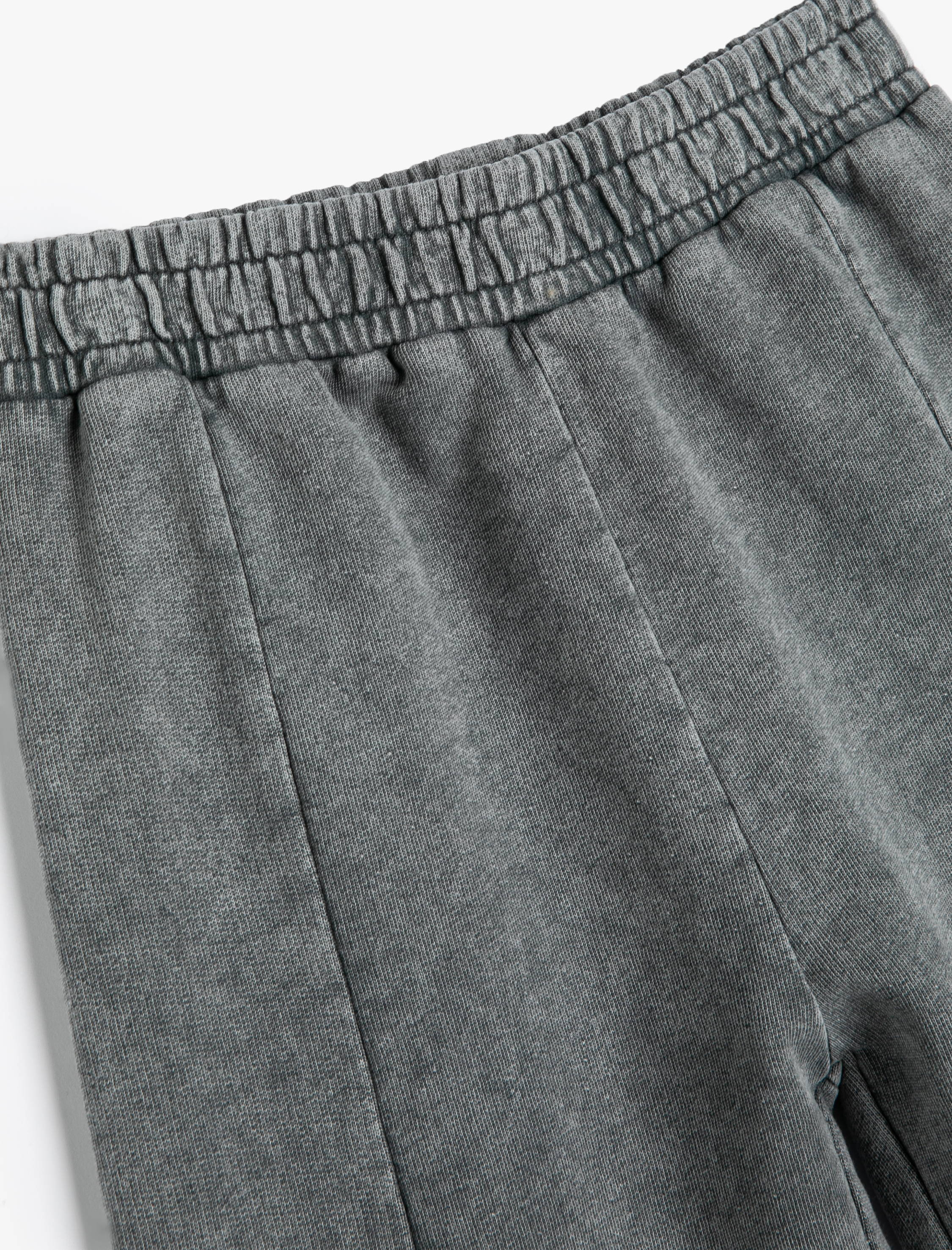  Kız Çocuk Jogger Eşofman Altı Yıkamalı Beli Lastikli Pamuklu