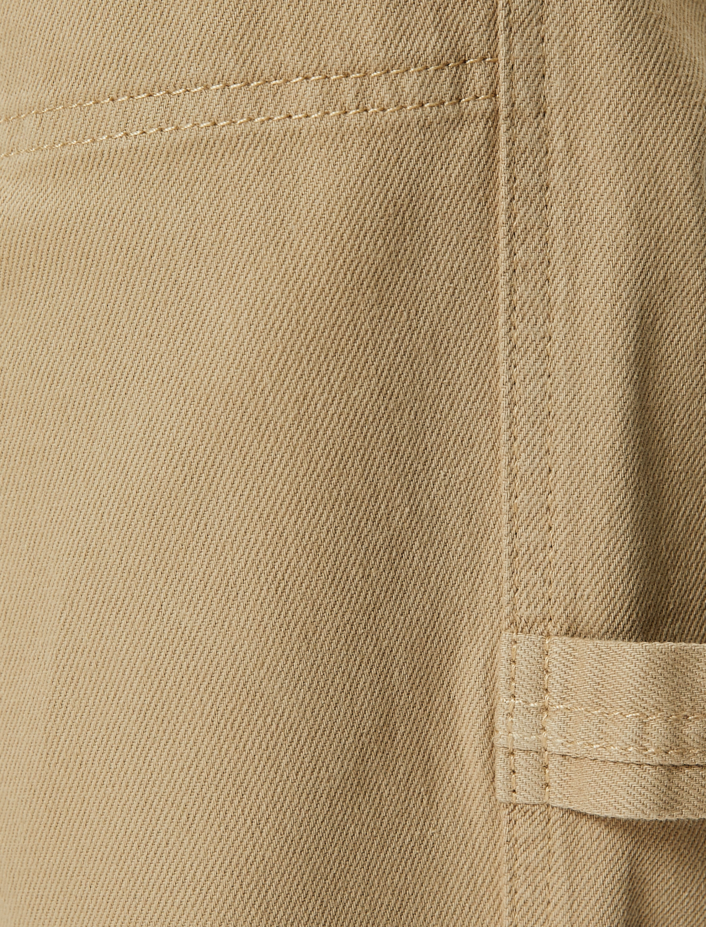   Bol Paça Pantolon Yüksek Bel Cep Detaylı