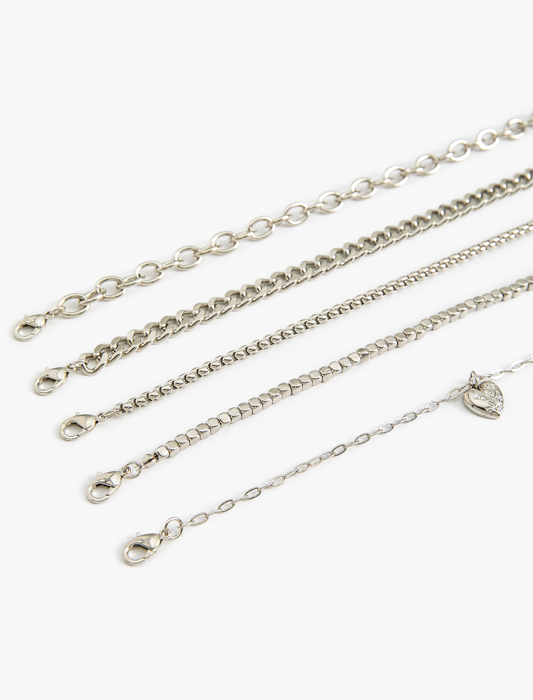  Kadın Zincir Bileklik Seti 5'li