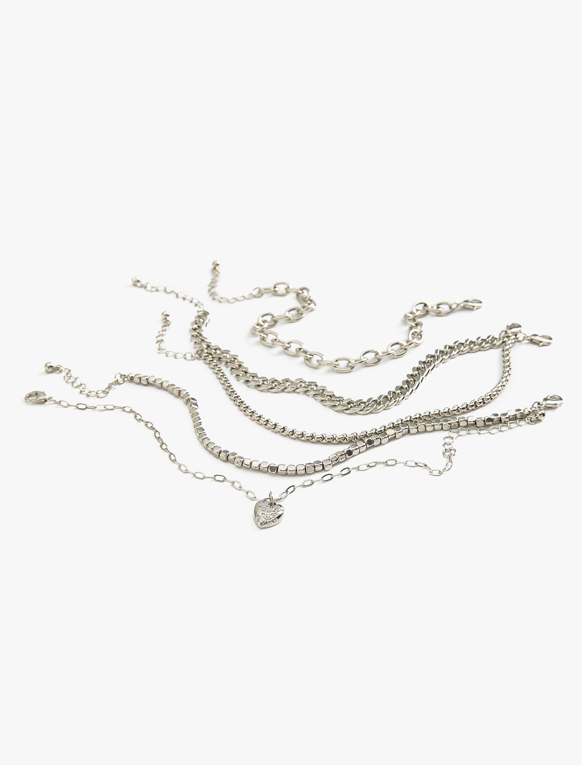  Kadın Zincir Bileklik Seti 5'li