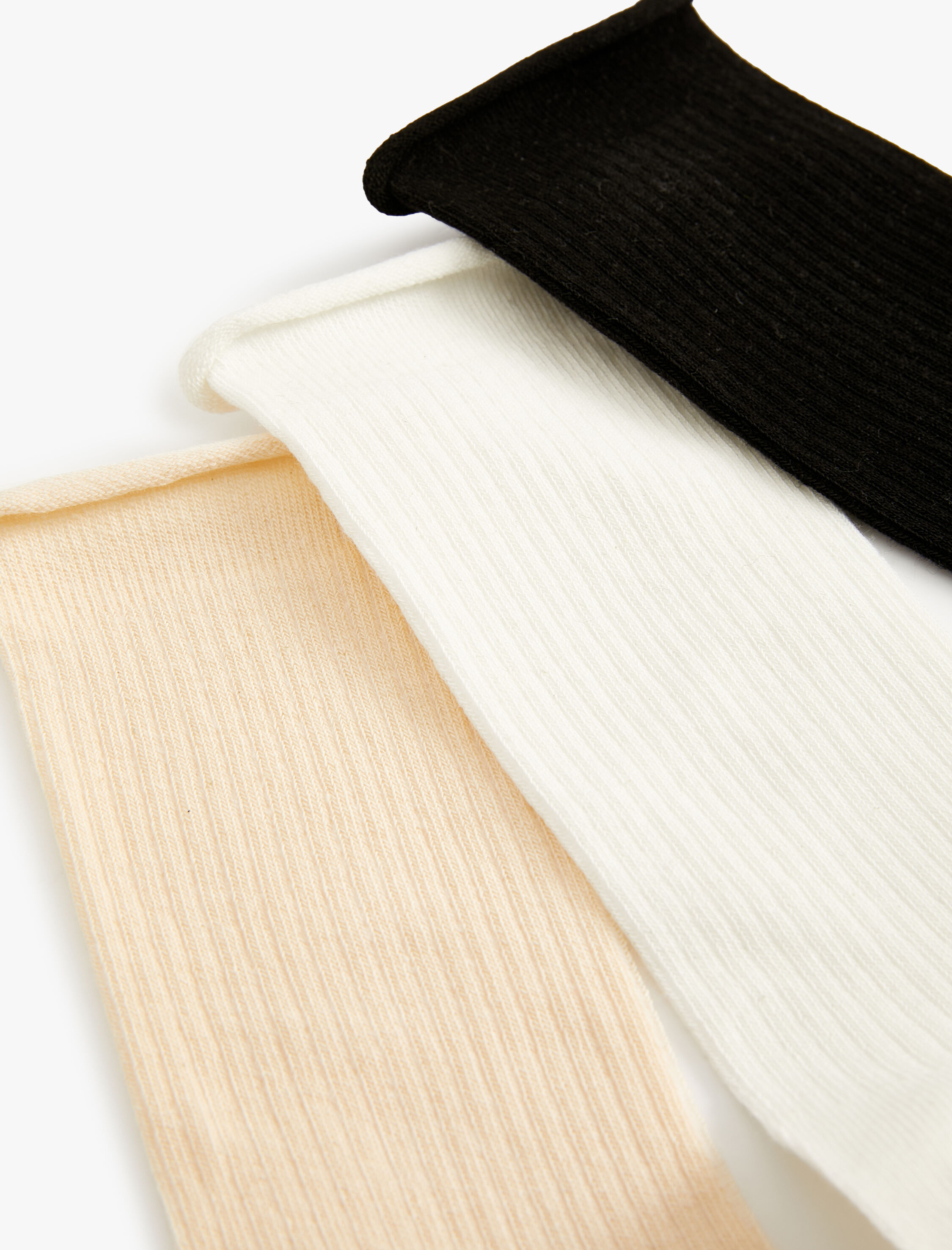  Kadın 3'lü Soket Çorap Seti Çok Renkli