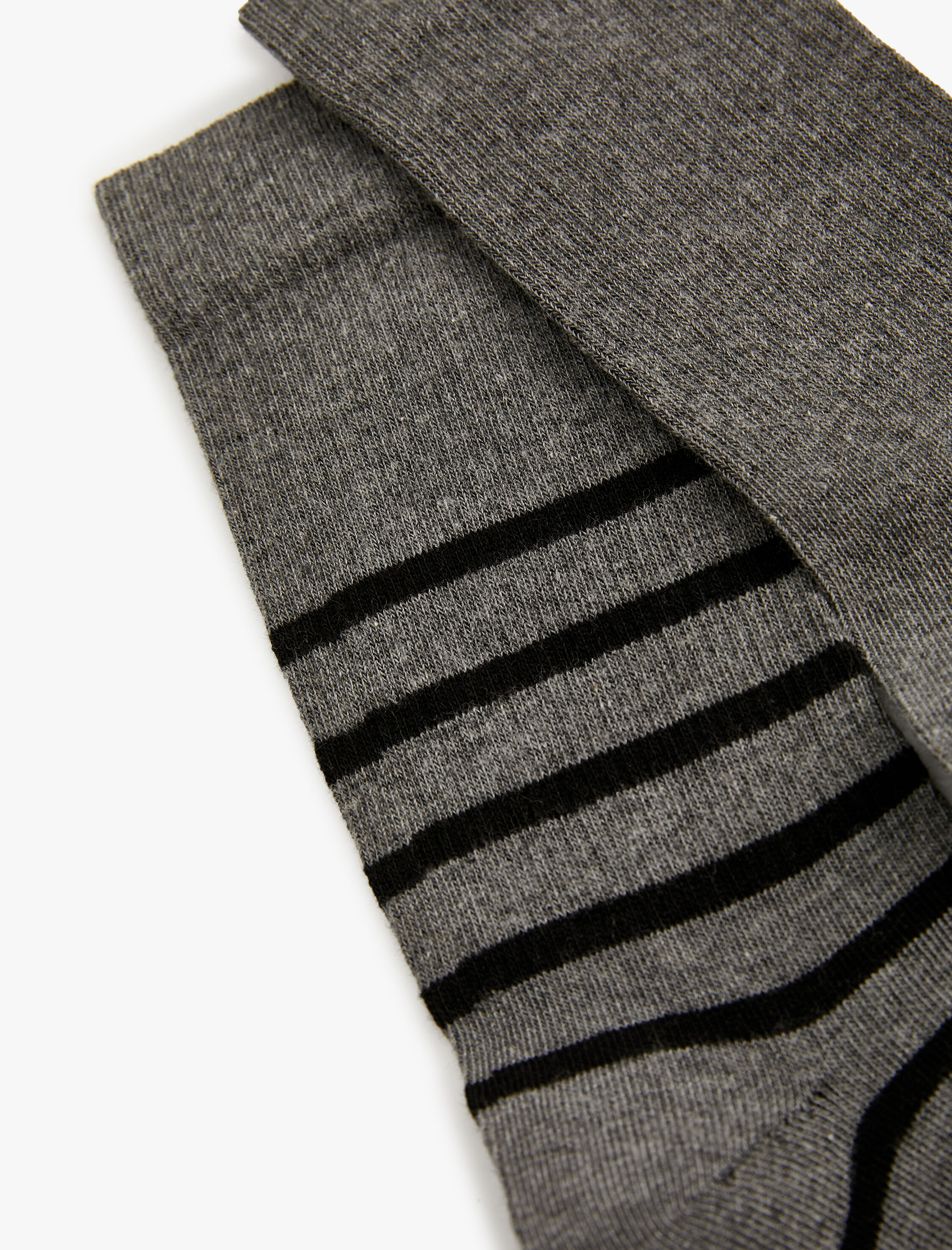  Erkek Çizgili Soket Çorap Seti 2'li