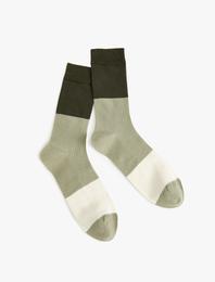 Soket Çorap Renk Bloklu