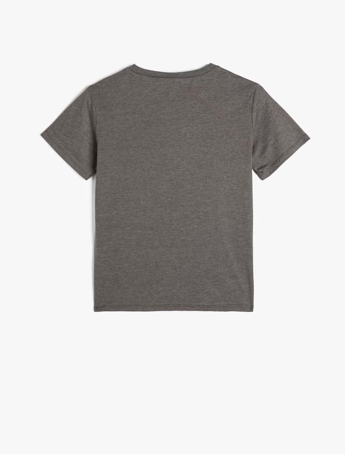 Erkek Çocuk Batman Tişört Lisanslı Kısa Kollu Bisiklet Yaka