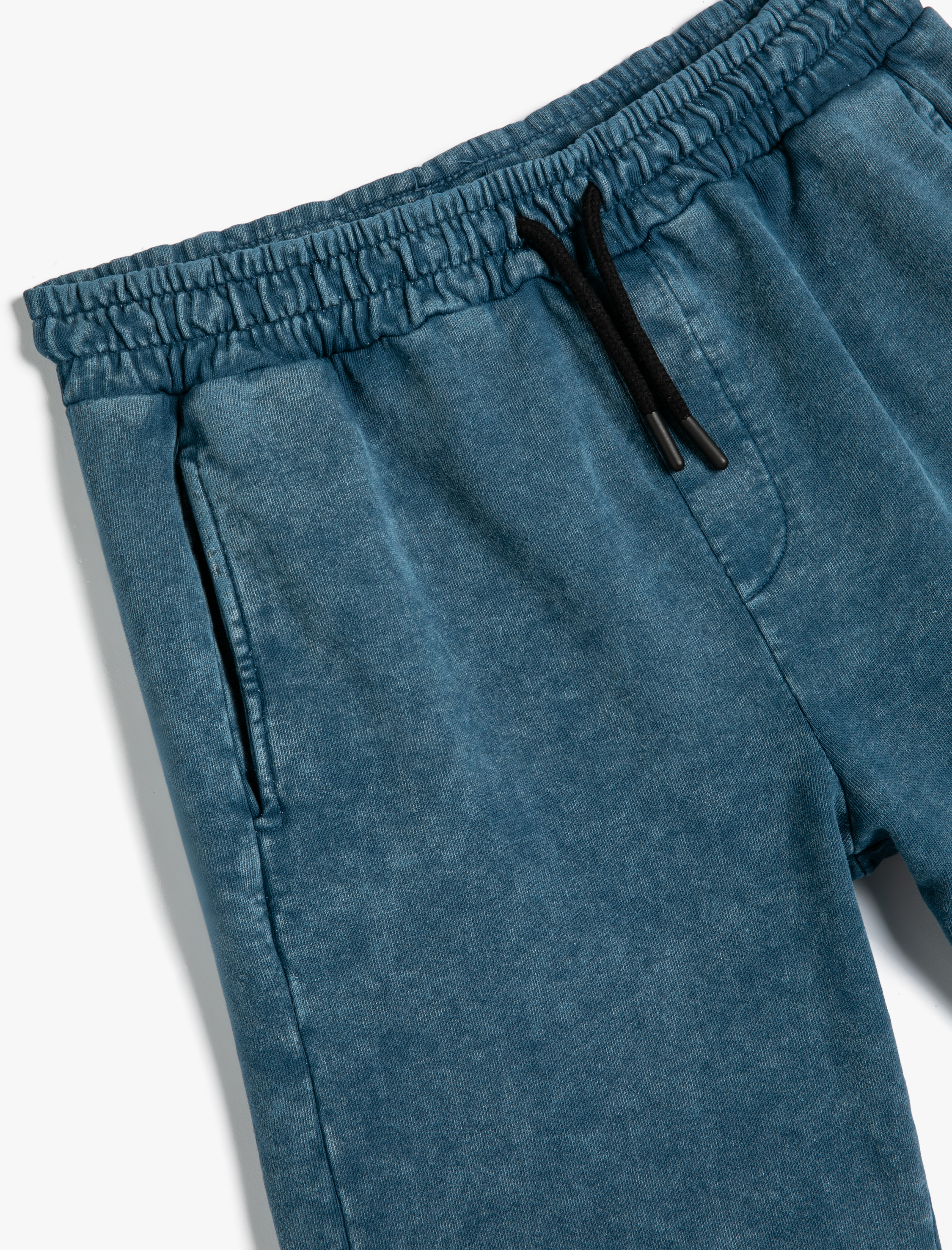  Erkek Çocuk Şort Yıkamalı Beli Lastikli Cepli Pamuklu