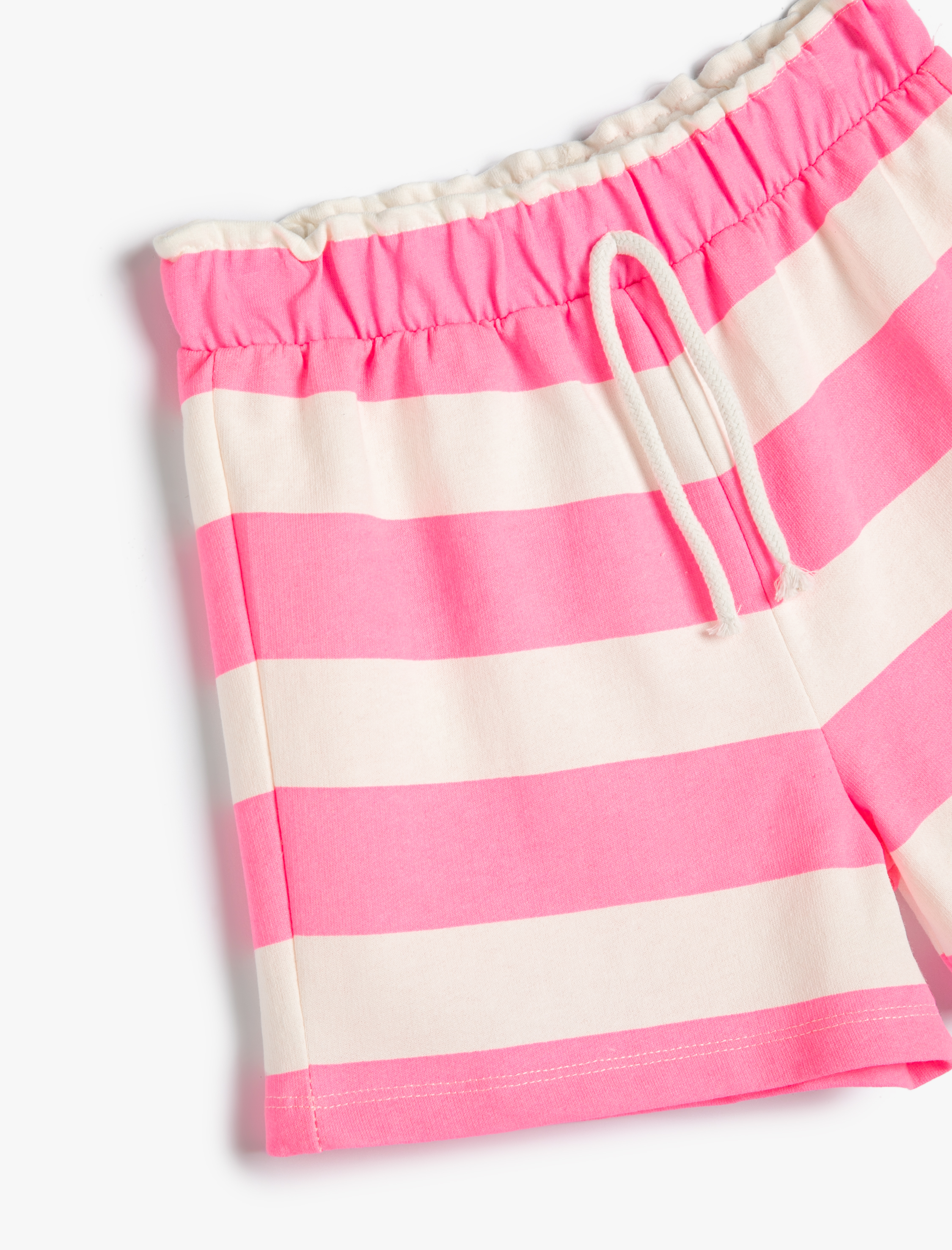  Kız Çocuk Şort Beli Bağlamalı Pamuklu