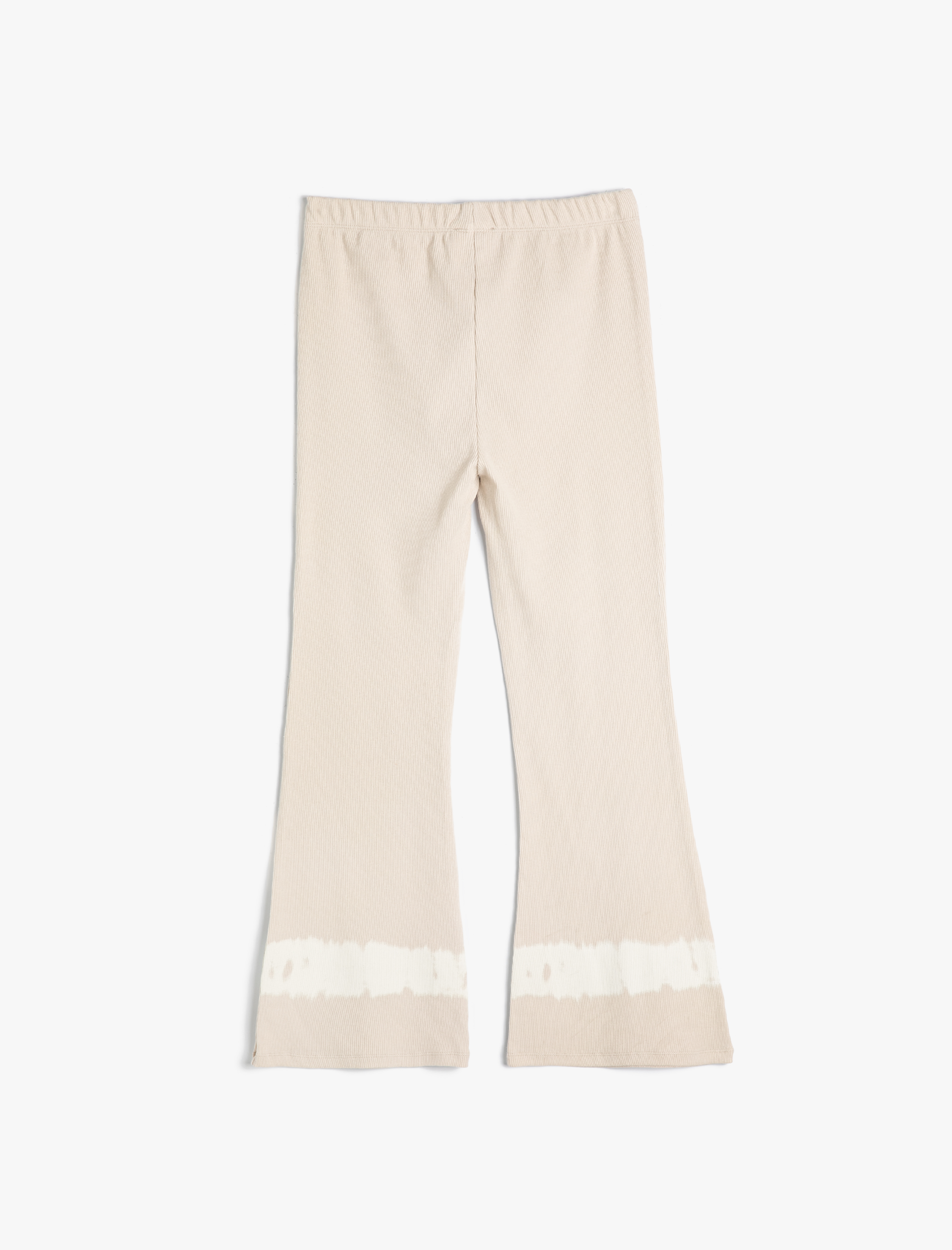  Kız Çocuk İspanyol Paça Pantolon Batik Detaylı Pamuklu