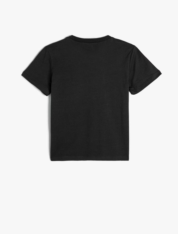 Erkek Çocuk Tişört Kısa Kollu Yaz Temalı Bisiklet Yaka Pamuklu