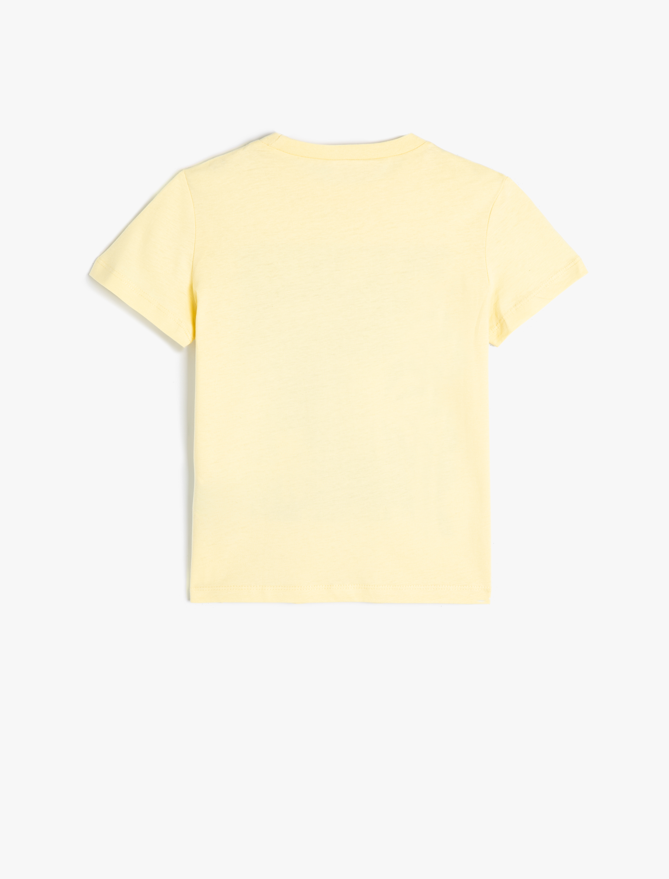  Erkek Çocuk Tişört Palmiye Baskılı Kısa Kollu Bisiklet Yaka Pamuklu