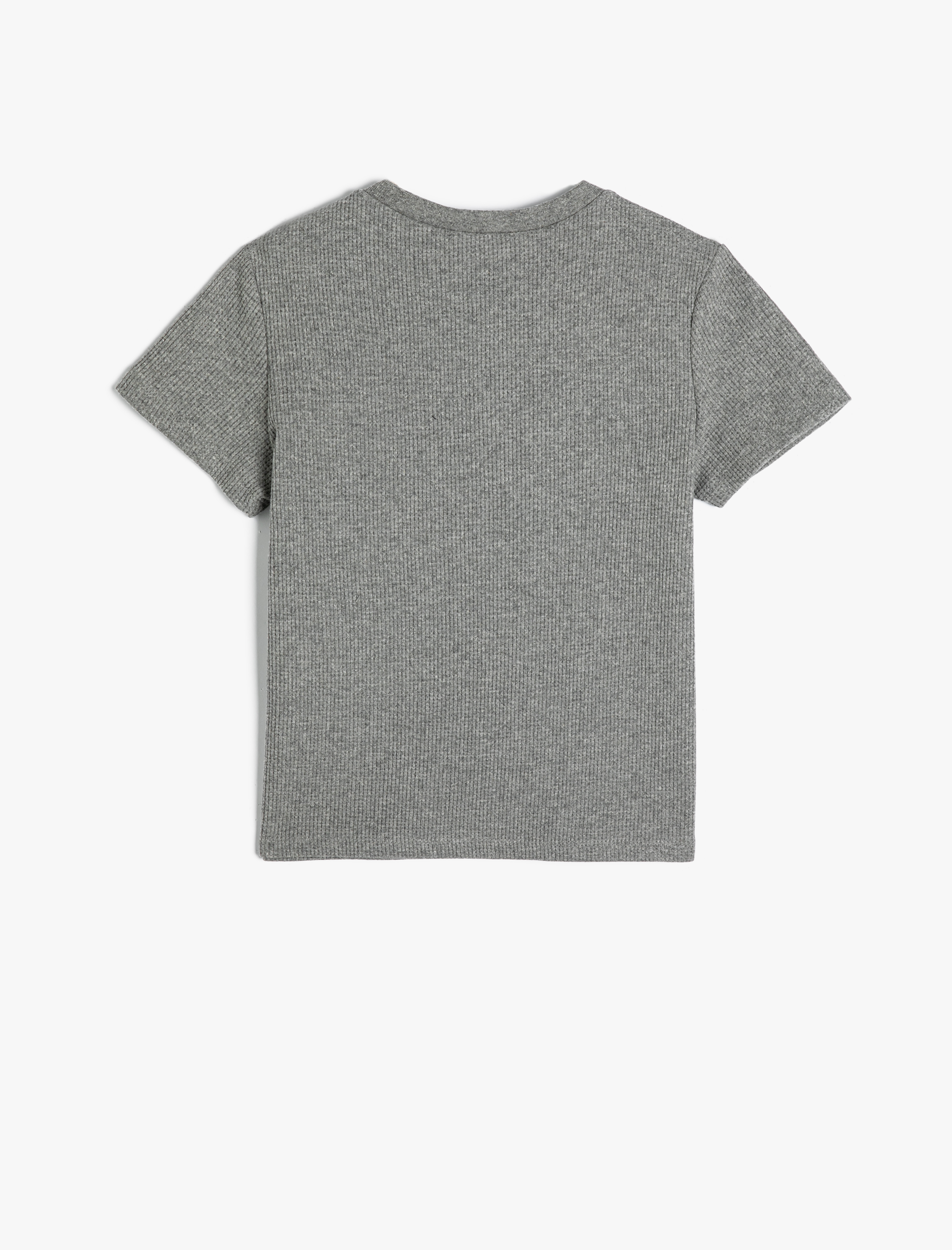  Erkek Çocuk Tişört Slogan Baskılı Kısa Kollu Bisiklet Yaka