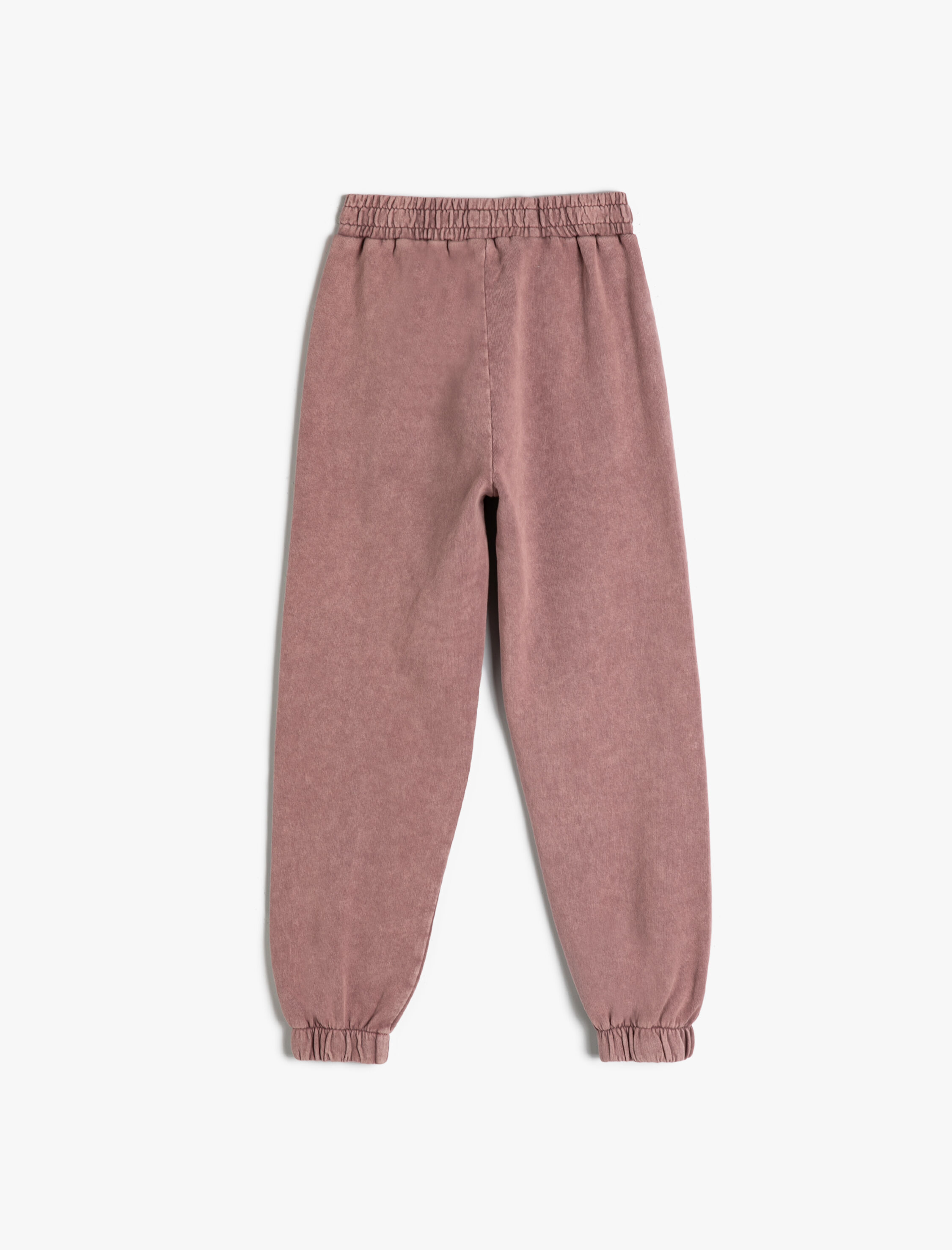  Kız Çocuk Jogger Eşofman Altı Yıkamalı Beli Lastikli Pamuklu