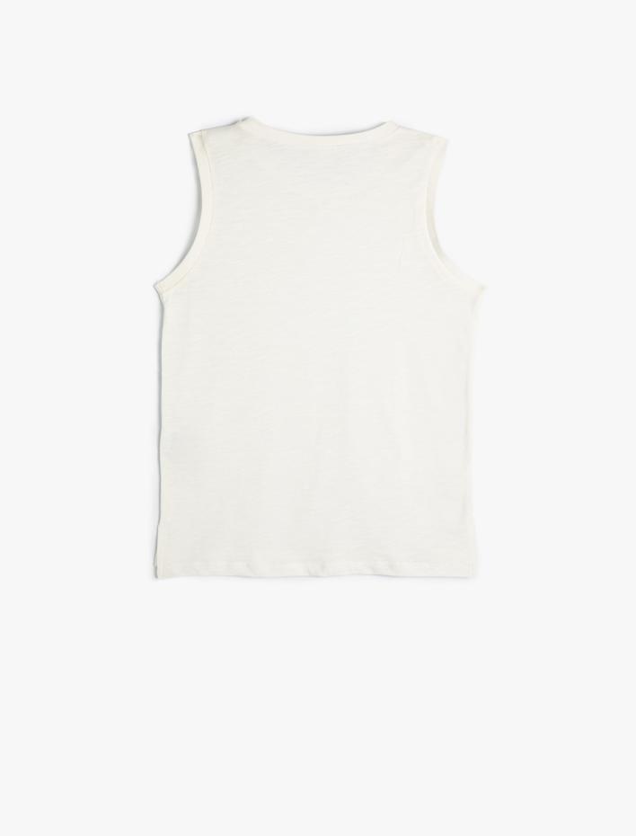 Erkek Çocuk Basic Atlet Bisiklet Yaka Pamuklu