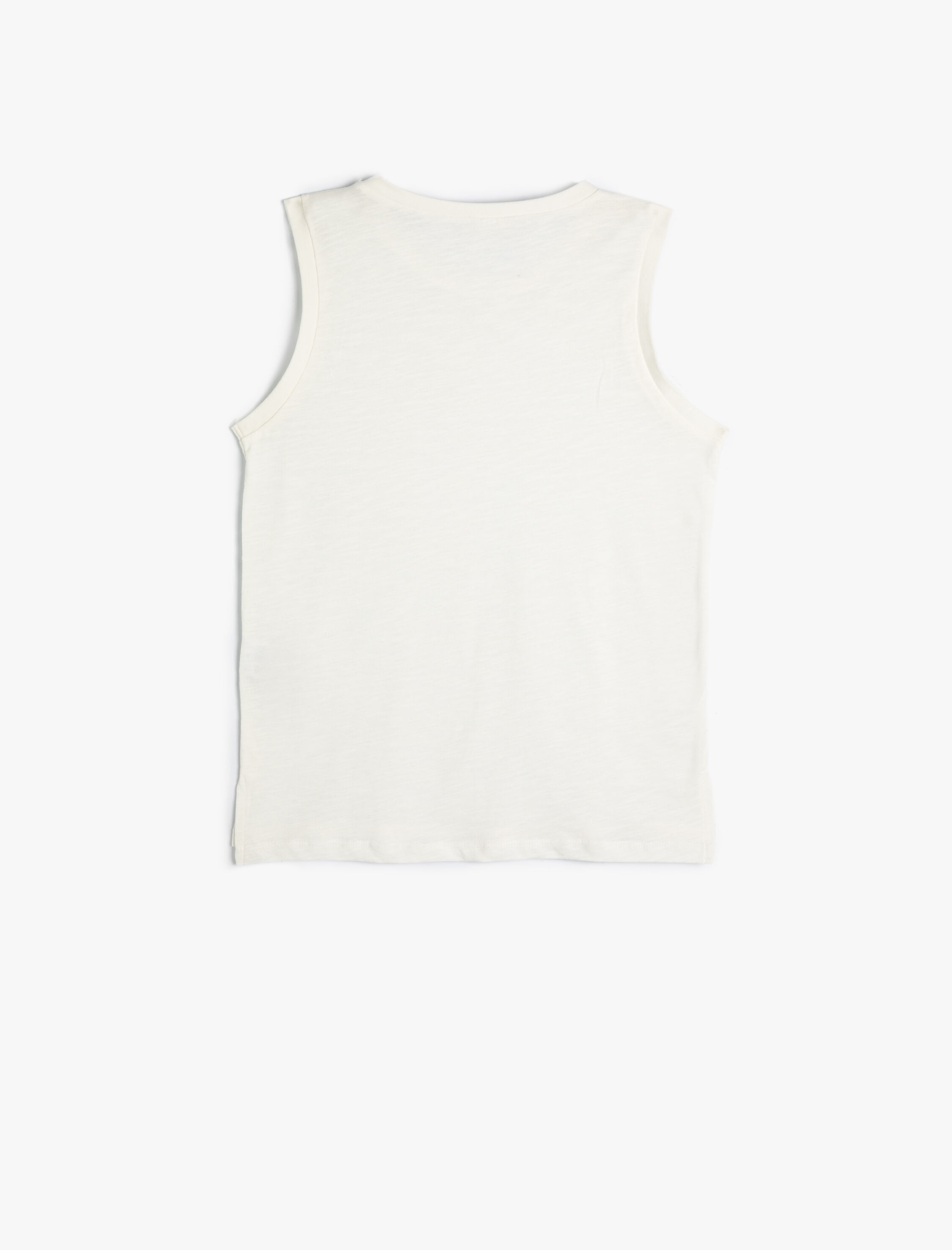  Erkek Çocuk Kolsuz Atlet Bisiklet Yaka Köpekbalığı Baskılı Pamuklu