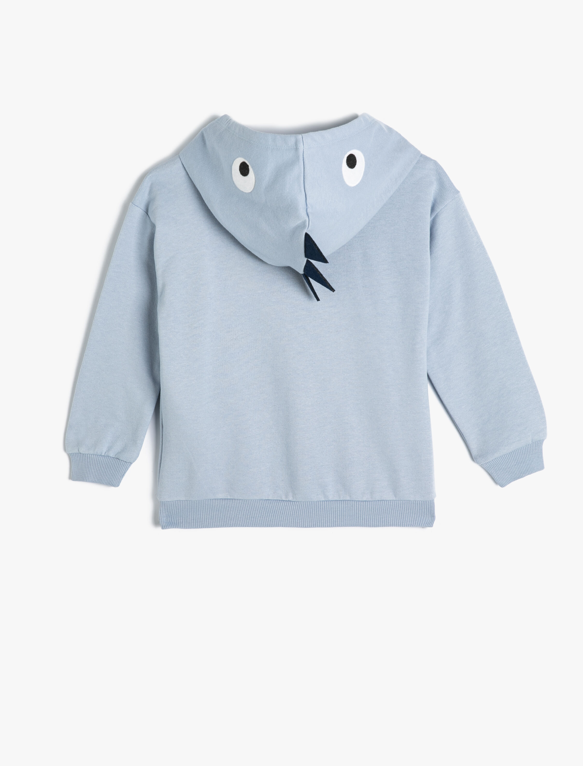 Erkek Bebek Kapşonlu Sweatshirt Fermuarlı Kanguru Cepli Pamuklu