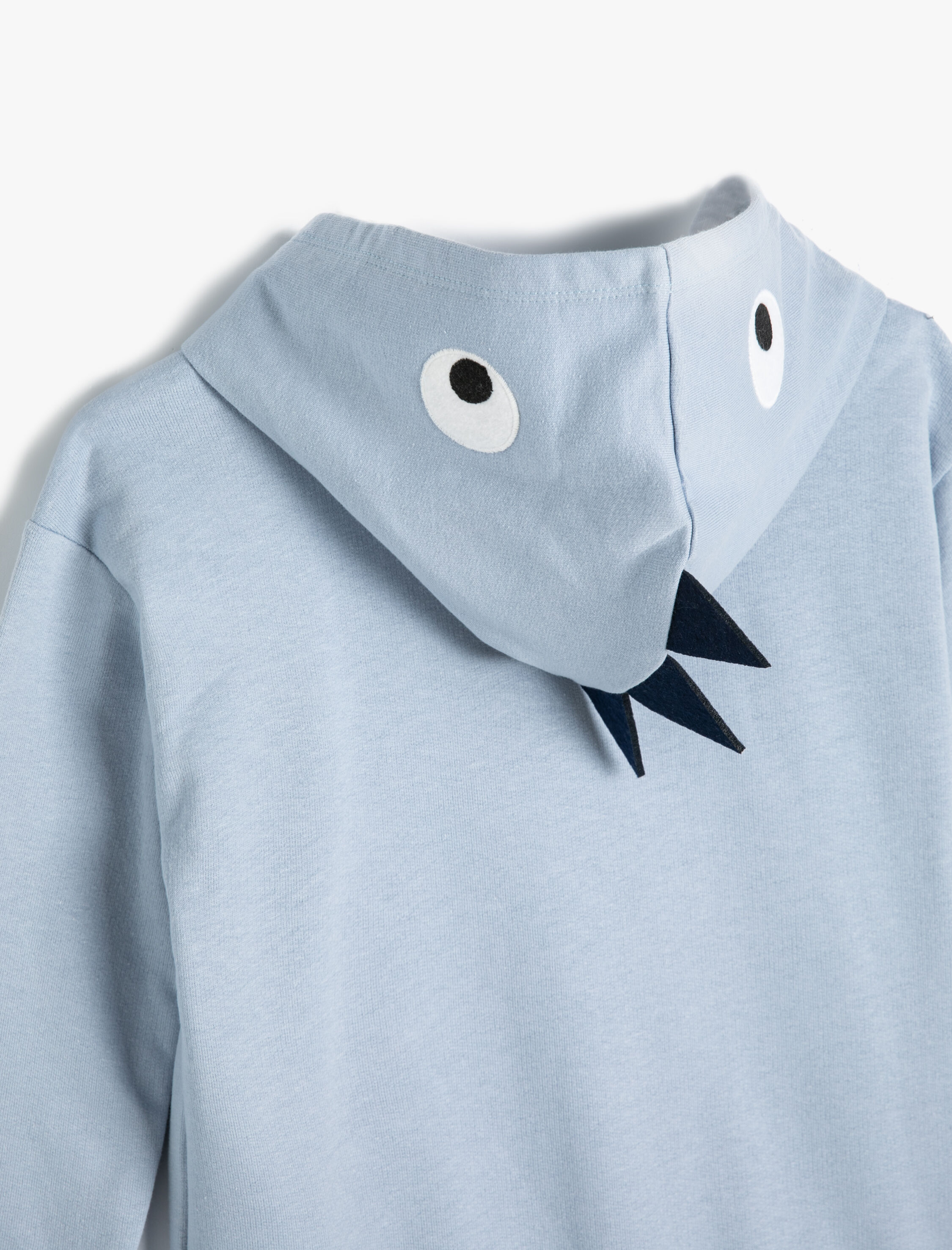 Erkek Bebek Kapşonlu Sweatshirt Fermuarlı Kanguru Cepli Pamuklu