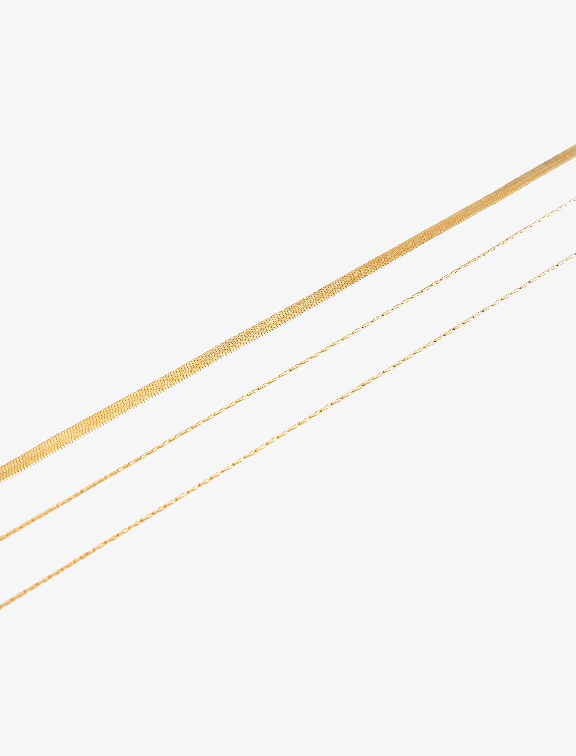  Kadın İtalyan Zincir Kolye Katlı