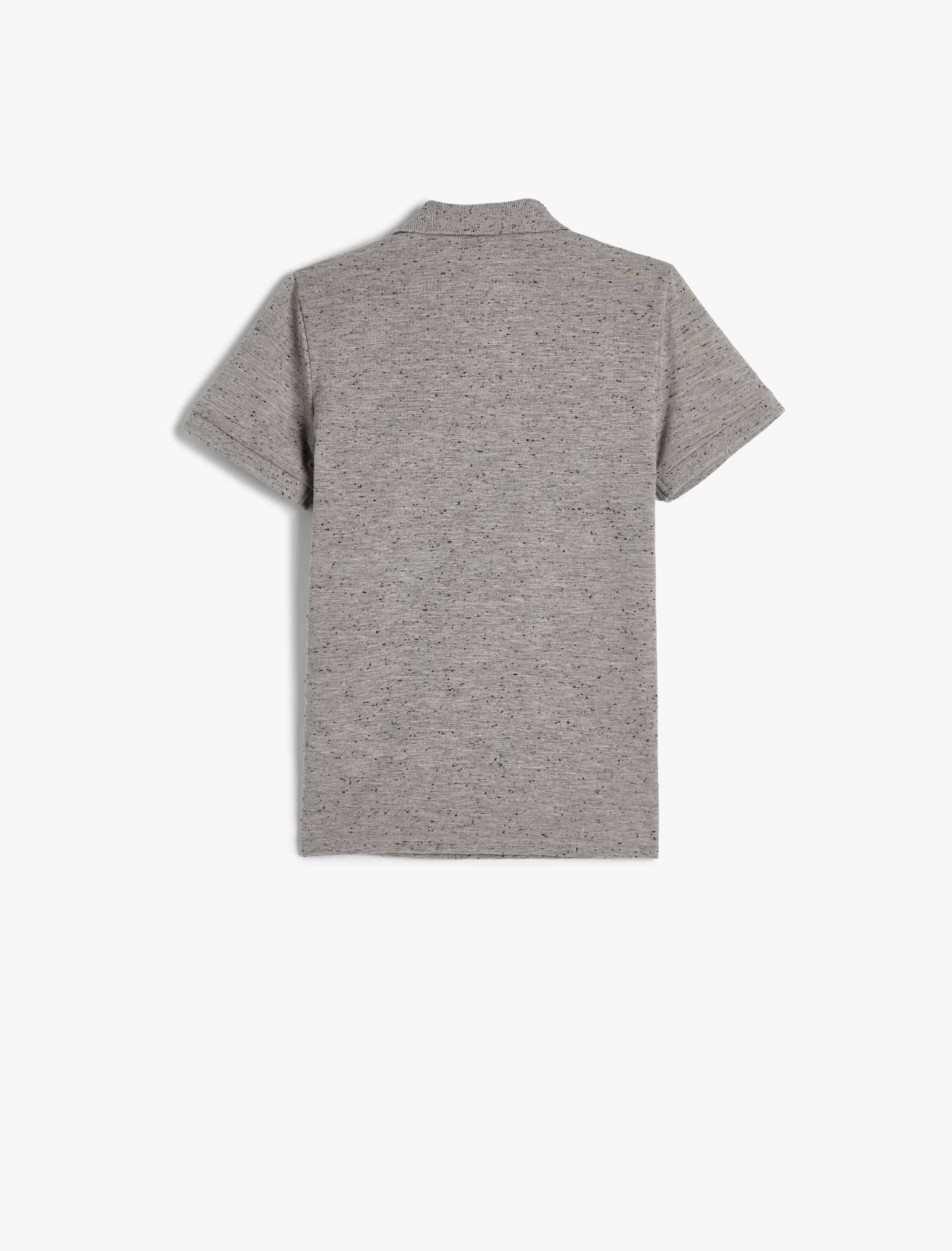  Erkek Çocuk Polo Yaka Tişört Kısa Kollu Düğmeli İşleme Detaylı