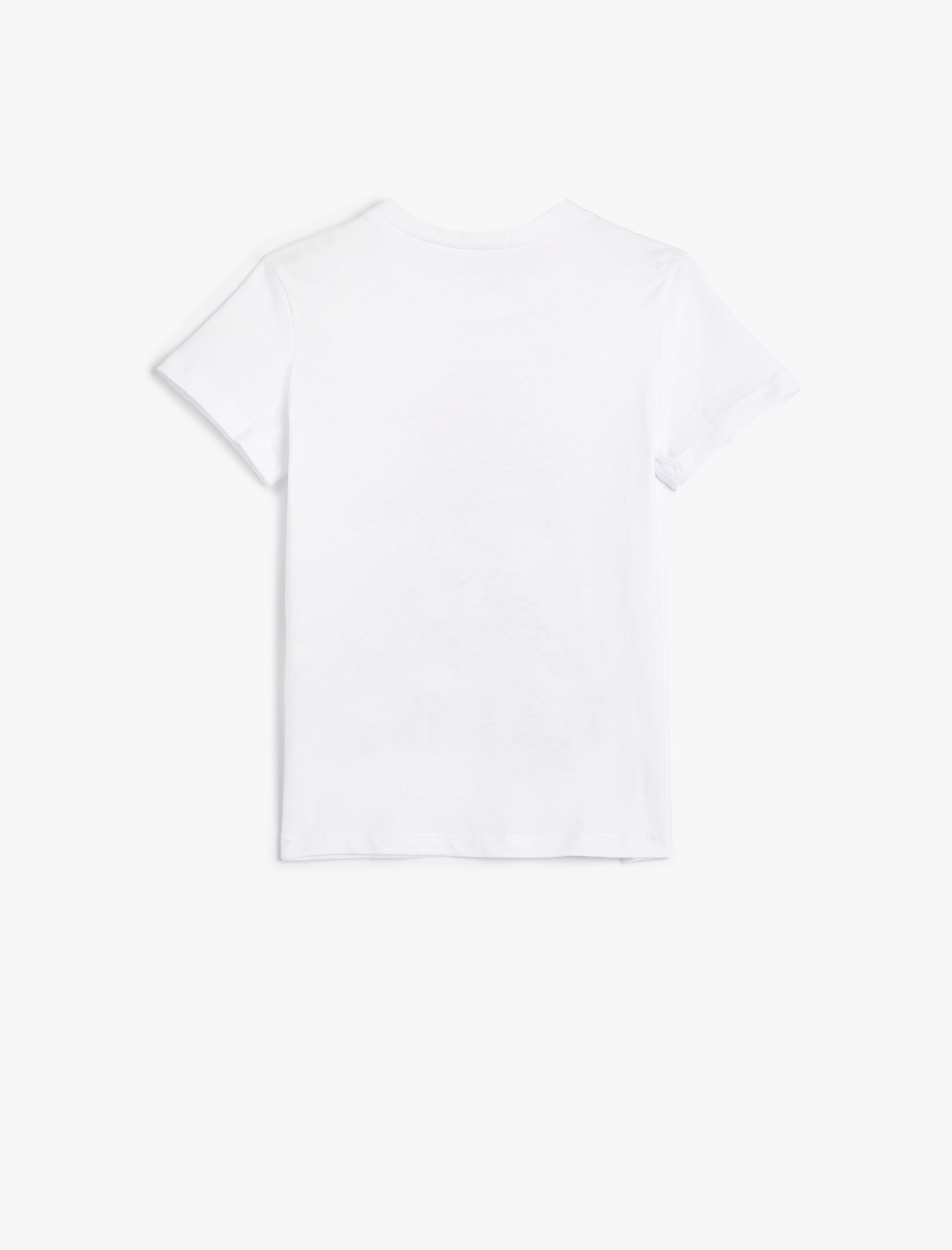  Erkek Çocuk Tişört Beyzbol Baskılı Kısa Kollu Bisiklet Yaka Pamuklu