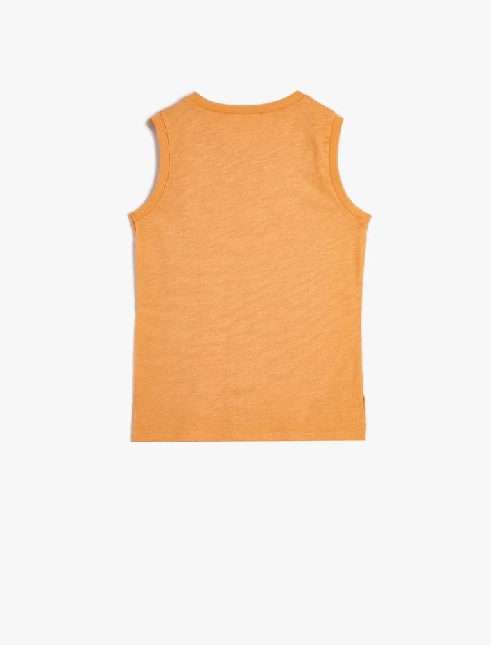 Erkek Çocuk Basic Atlet Bisiklet Yaka Pamuklu