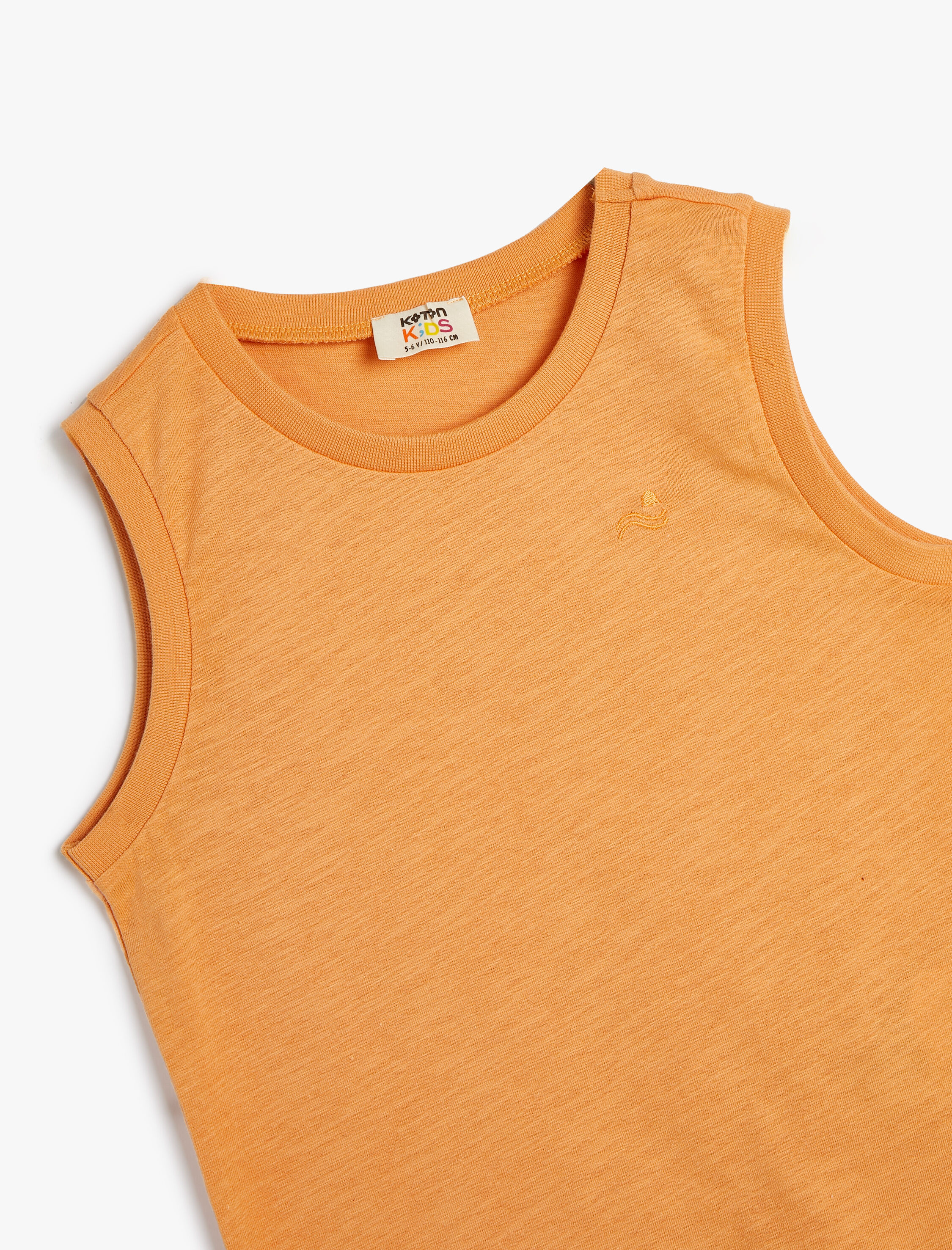  Erkek Çocuk Basic Atlet Bisiklet Yaka Pamuklu