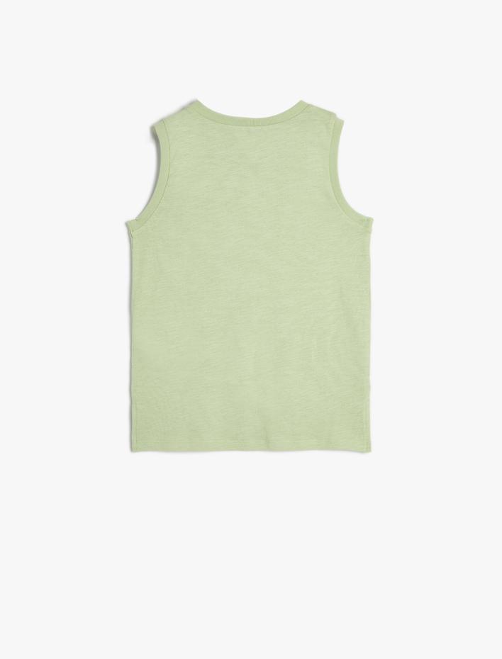 Erkek Çocuk Basic Atlet Bisiklet Yaka Pamuklu