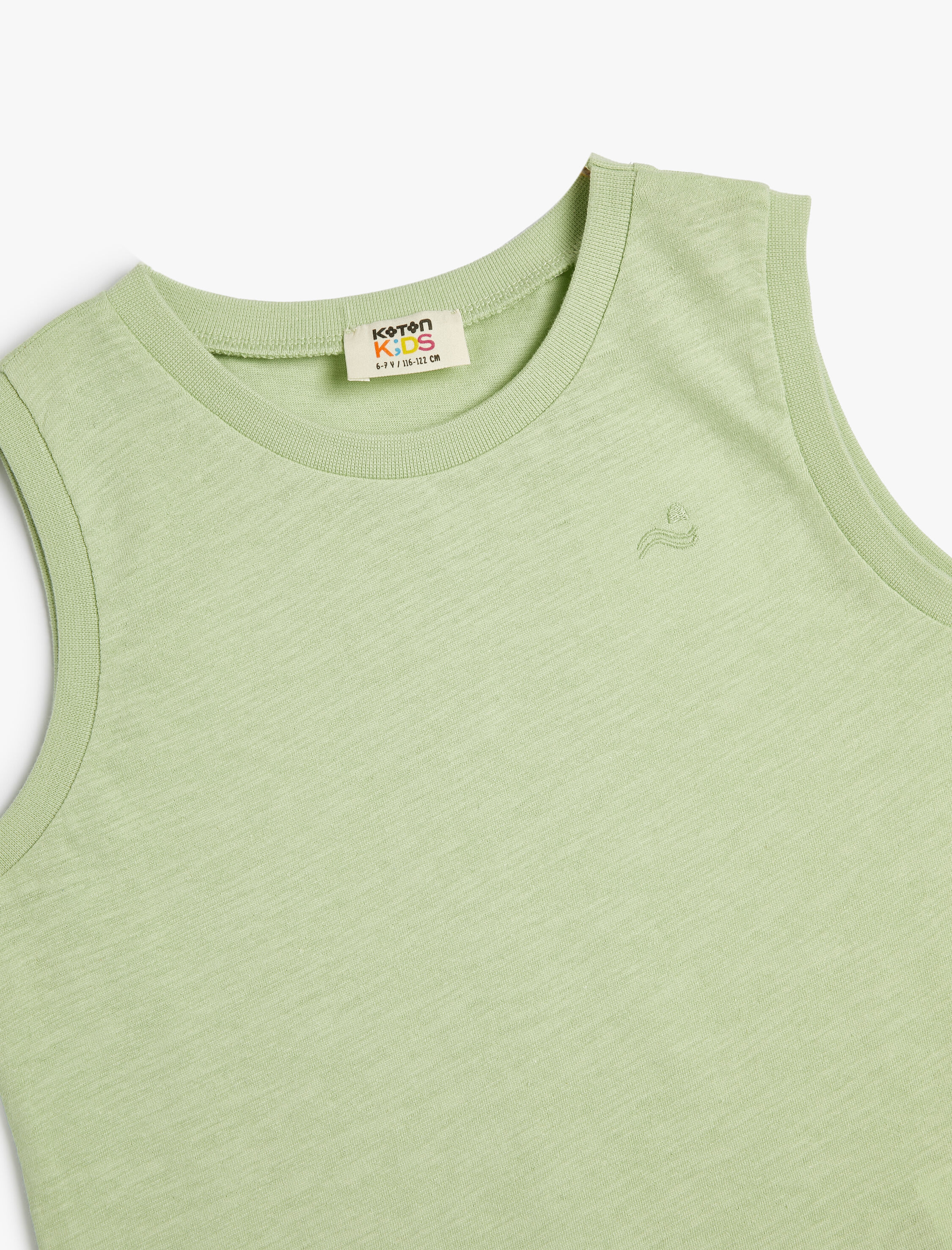  Erkek Çocuk Basic Atlet Bisiklet Yaka Pamuklu