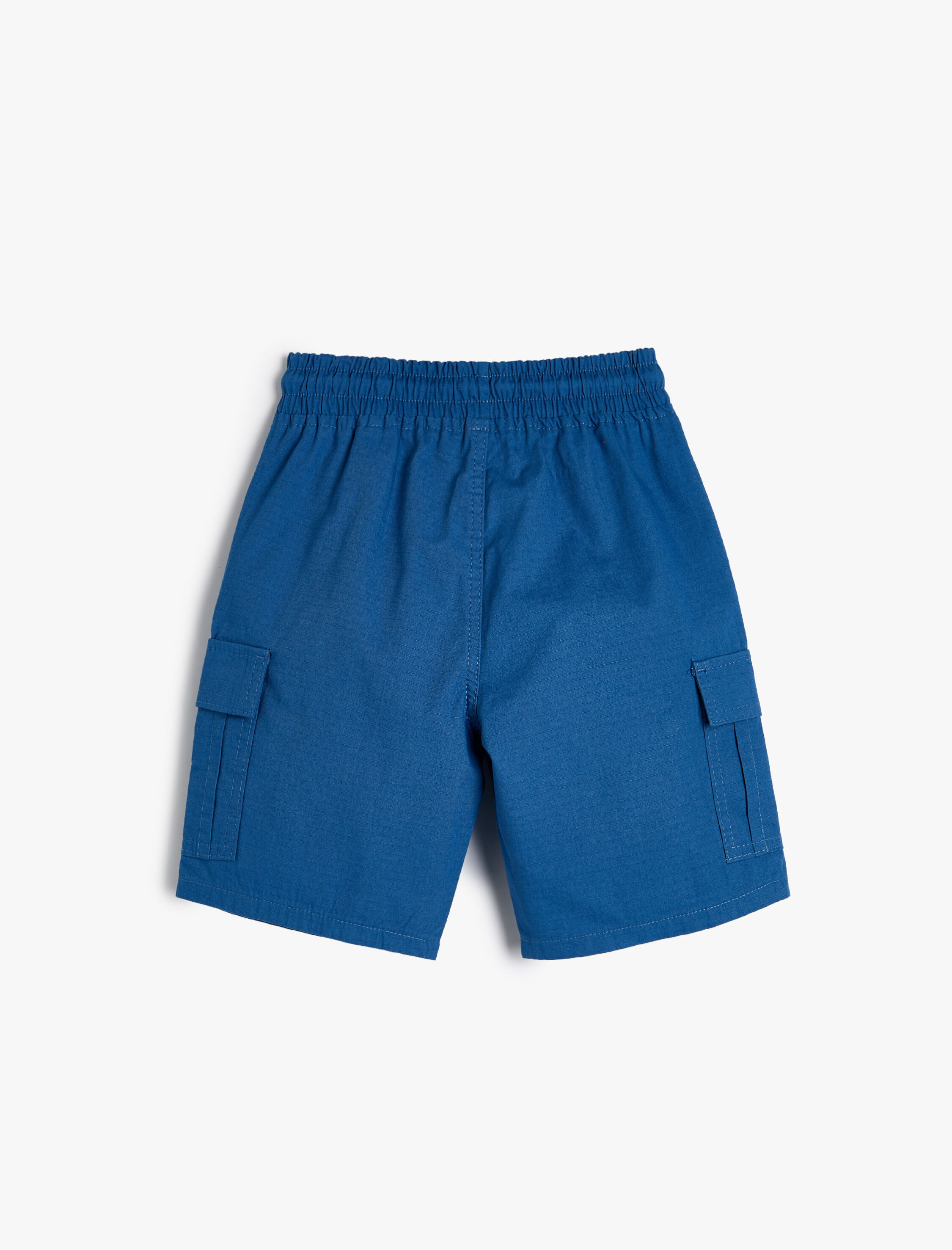  Erkek Çocuk Kargo Şort Beli Bağlamalı Yanları Cepli Pamuklu