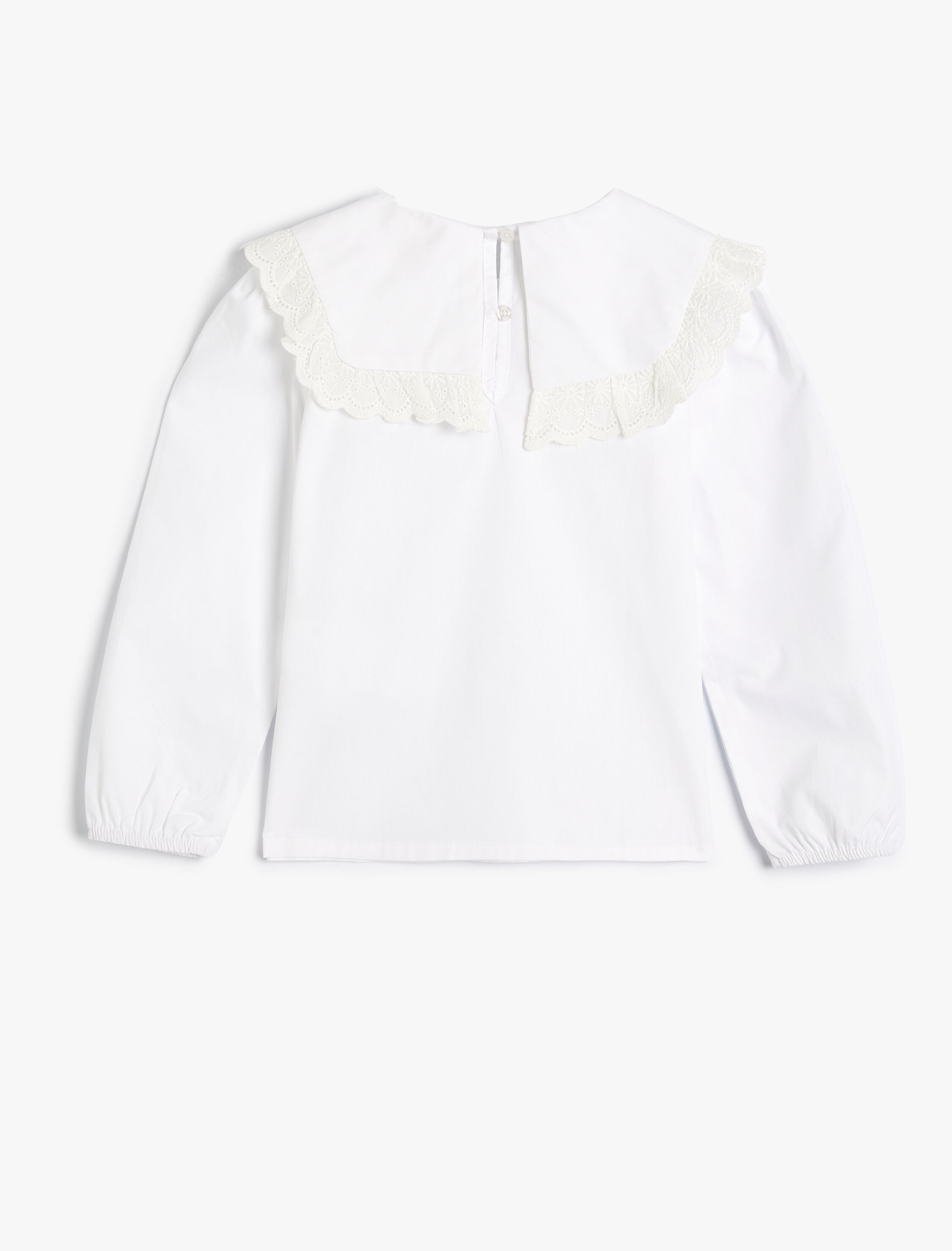 Kız Çocuk Bebe Yaka Gömlek Uzun Kollu Pamuklu