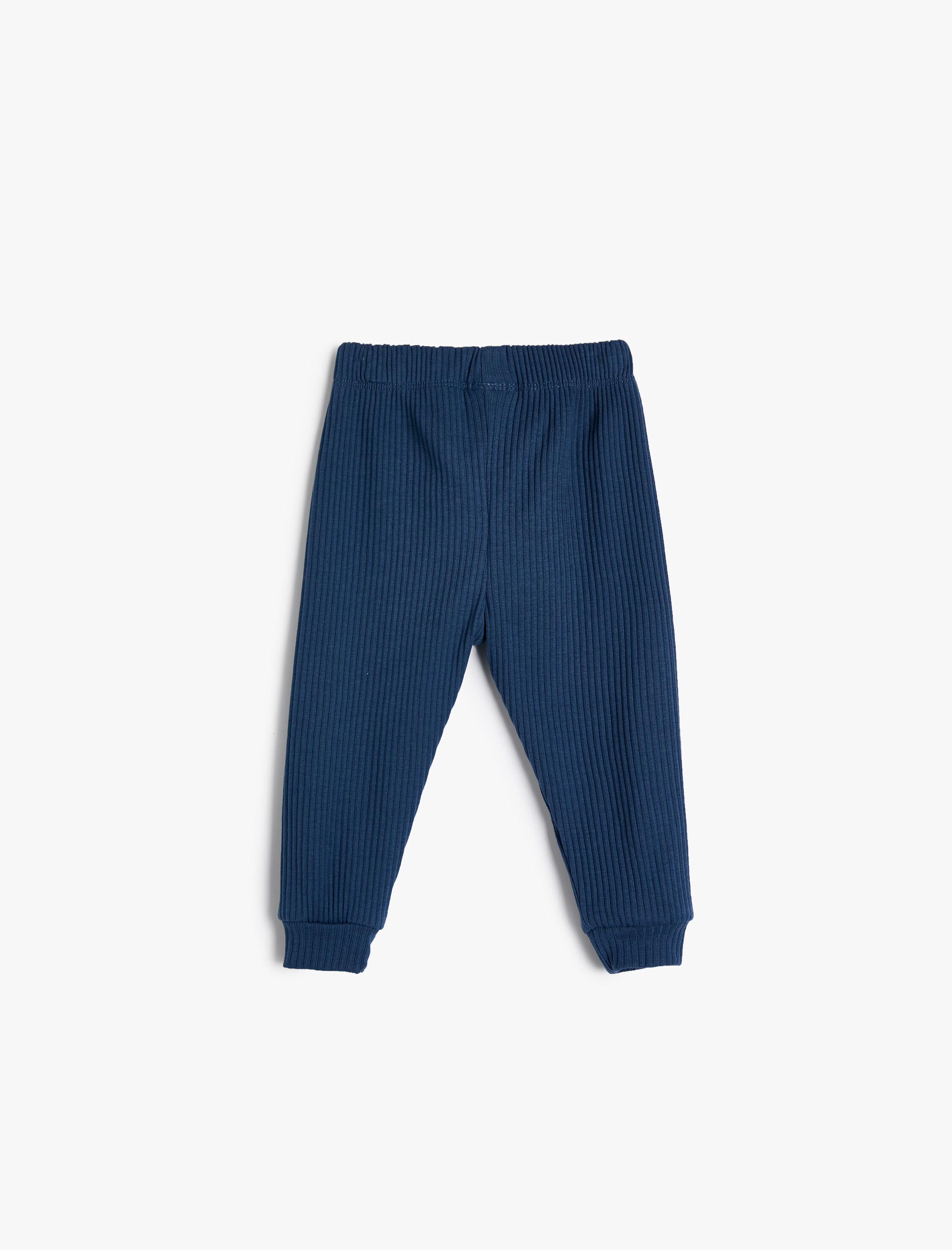  Erkek Bebek Basic Eşofman Altı Dokulu Beli Bağlamalı