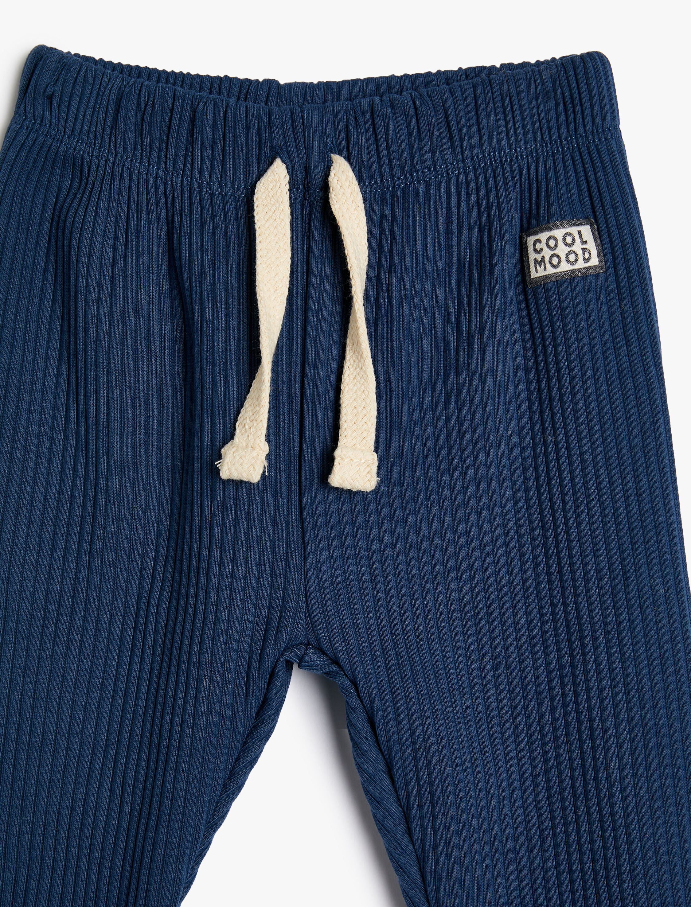  Erkek Bebek Basic Eşofman Altı Dokulu Beli Bağlamalı