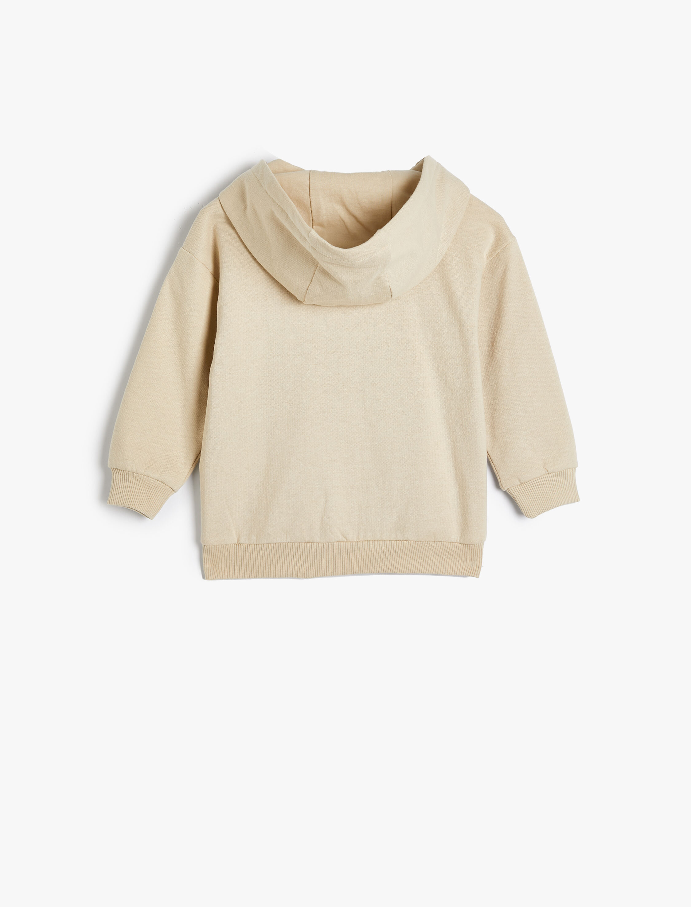  Erkek Bebek Fermuarlı Kapşonlu Sweatshirt Kanguru Cepli Pamuklu