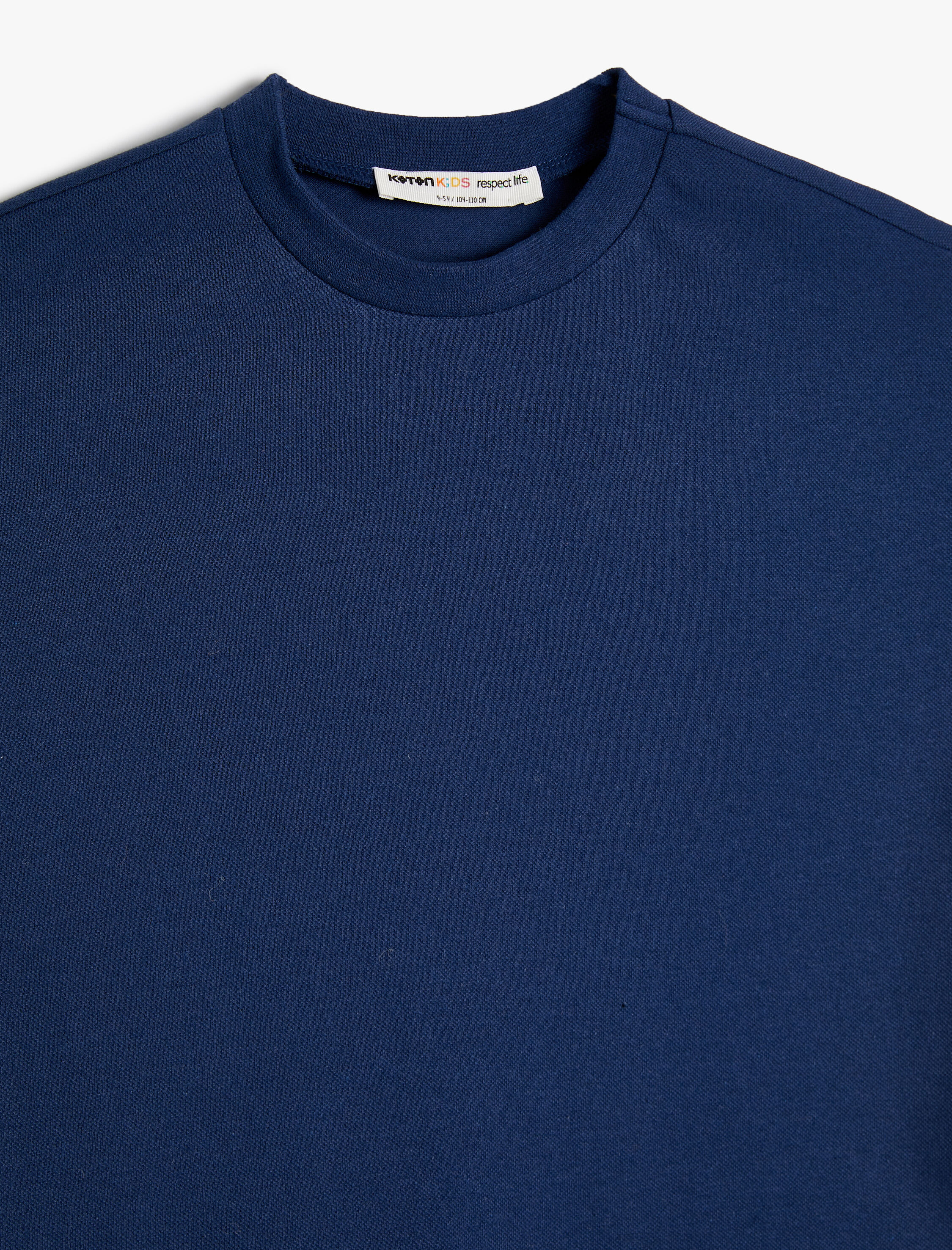  Erkek Çocuk Basic Tişört Kısa Kollu Bisiklet Yaka