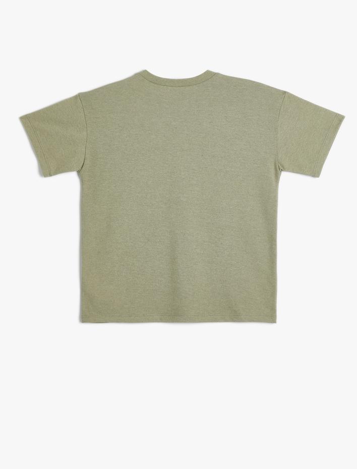 Erkek Çocuk Basic Tişört Kısa Kollu Bisiklet Yaka