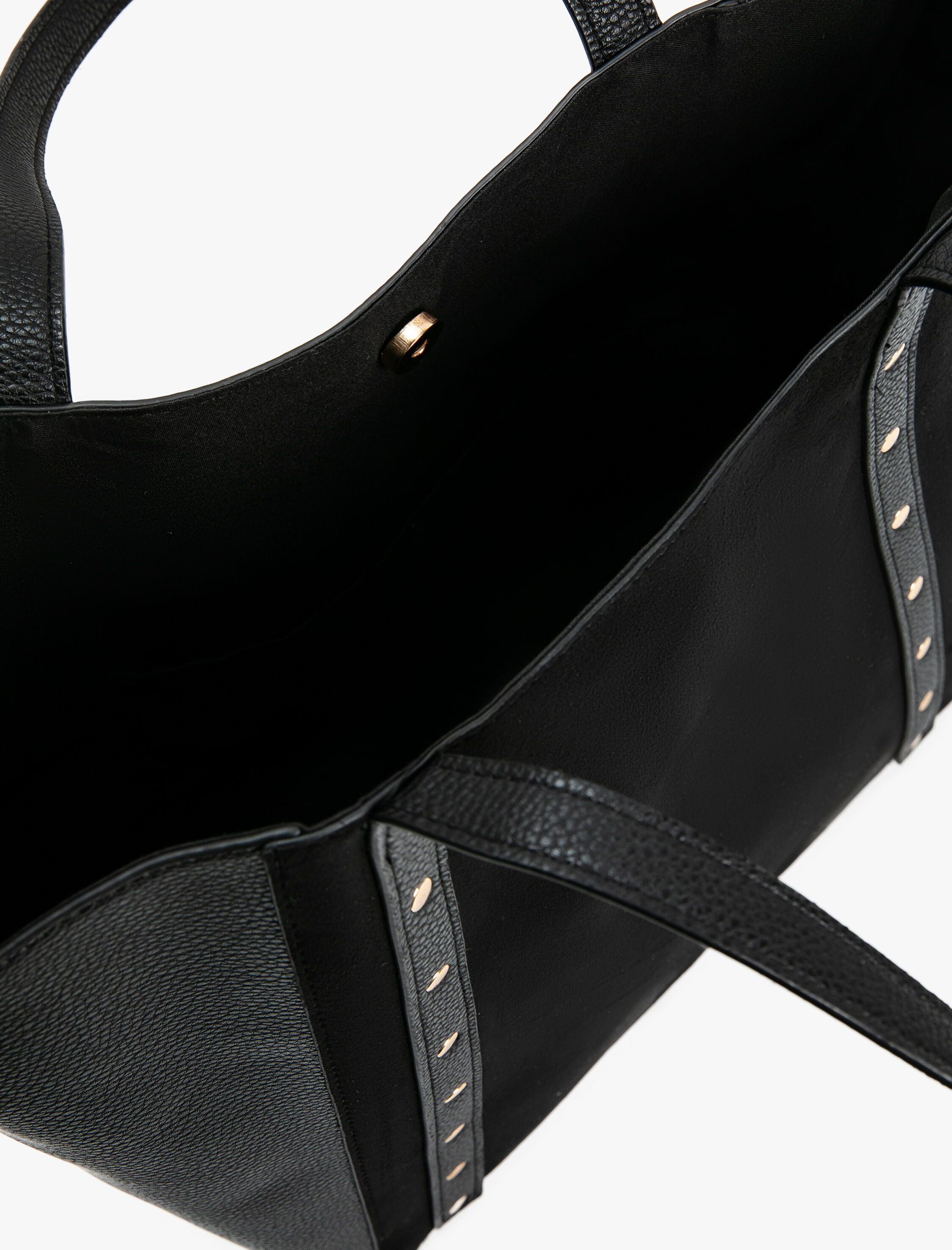  Kadın Tote Çanta Suni Süet Detaylı Saplı