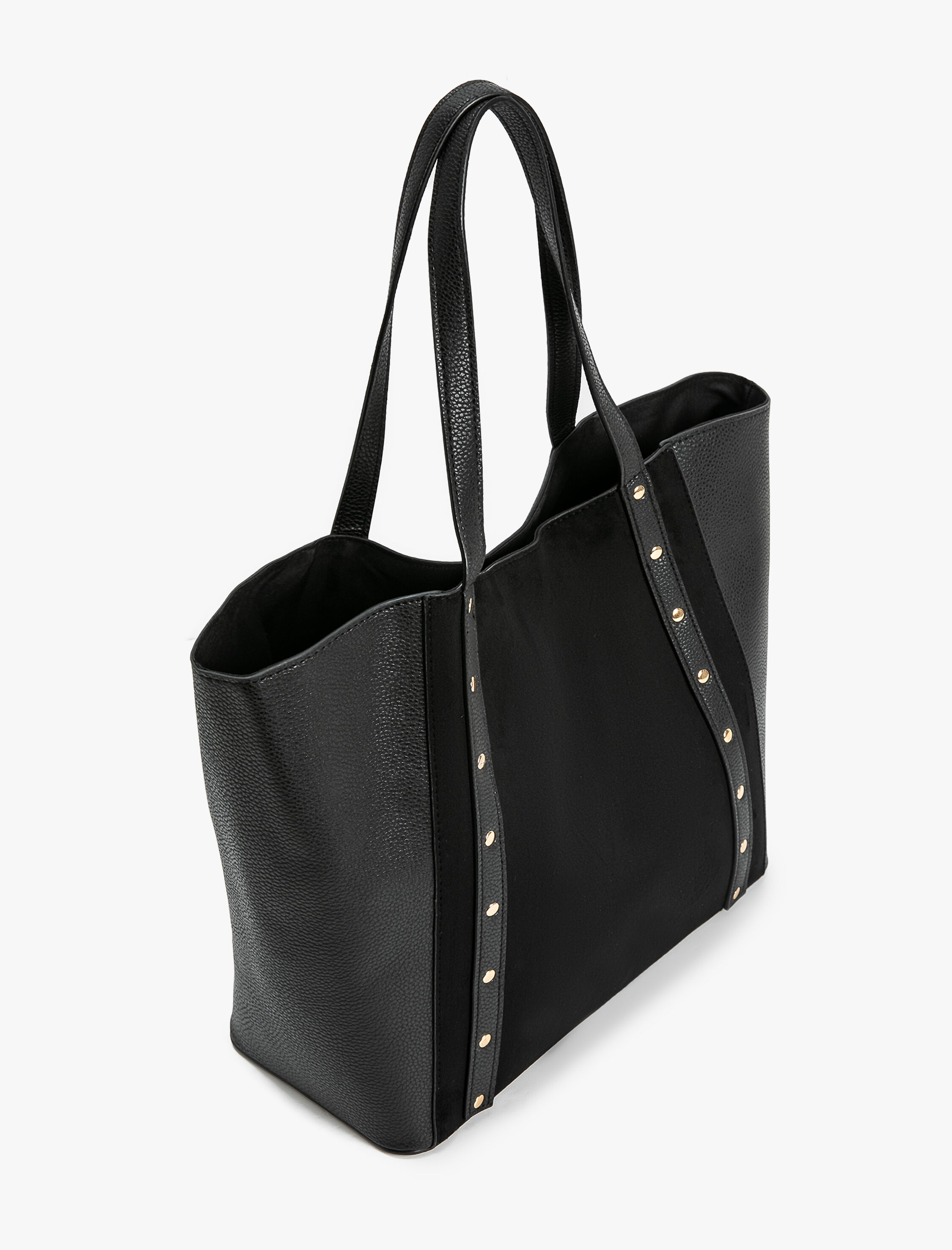  Kadın Tote Çanta Suni Süet Detaylı Saplı