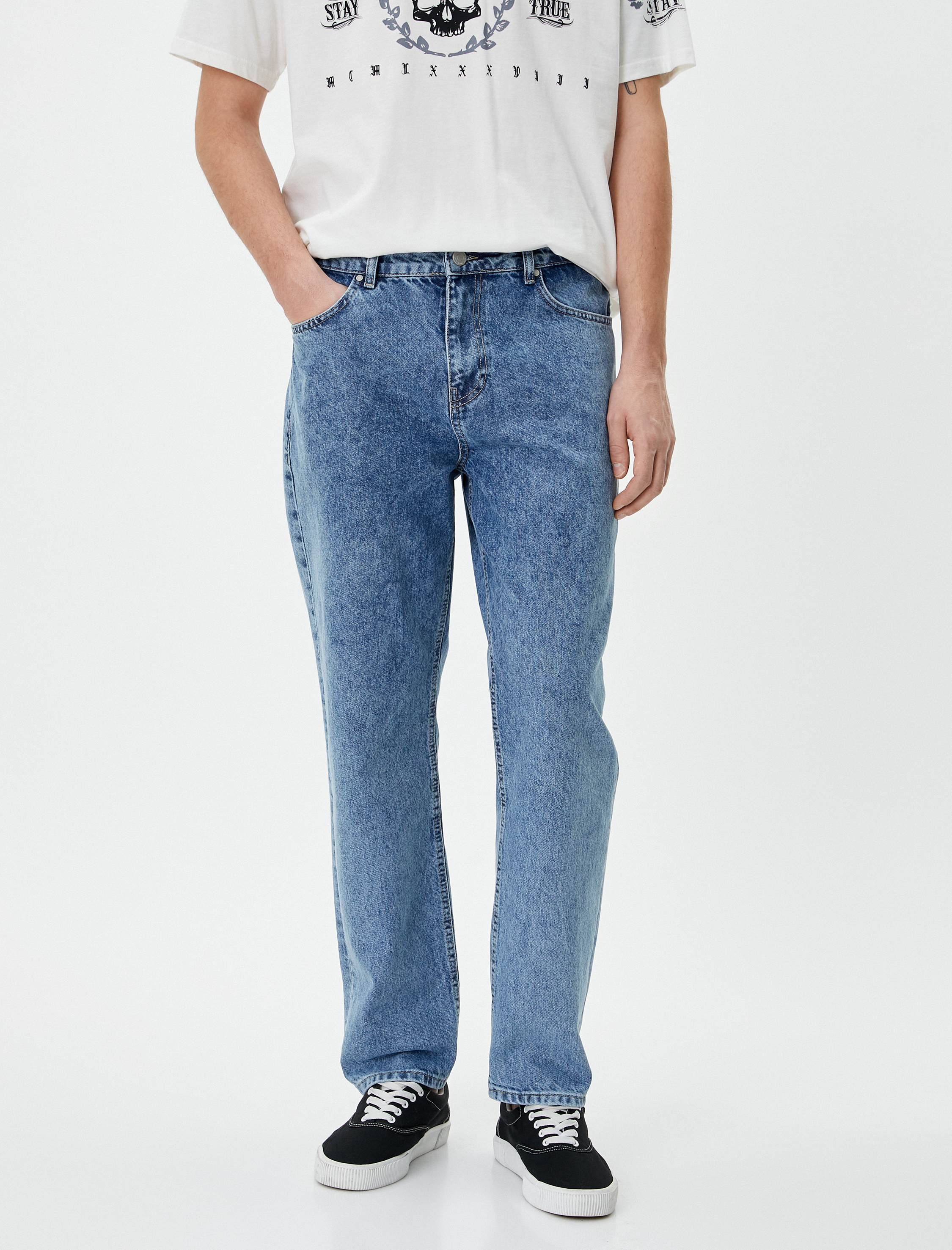   90'lar Straight Fit Kot Pantolon - Korban Jean