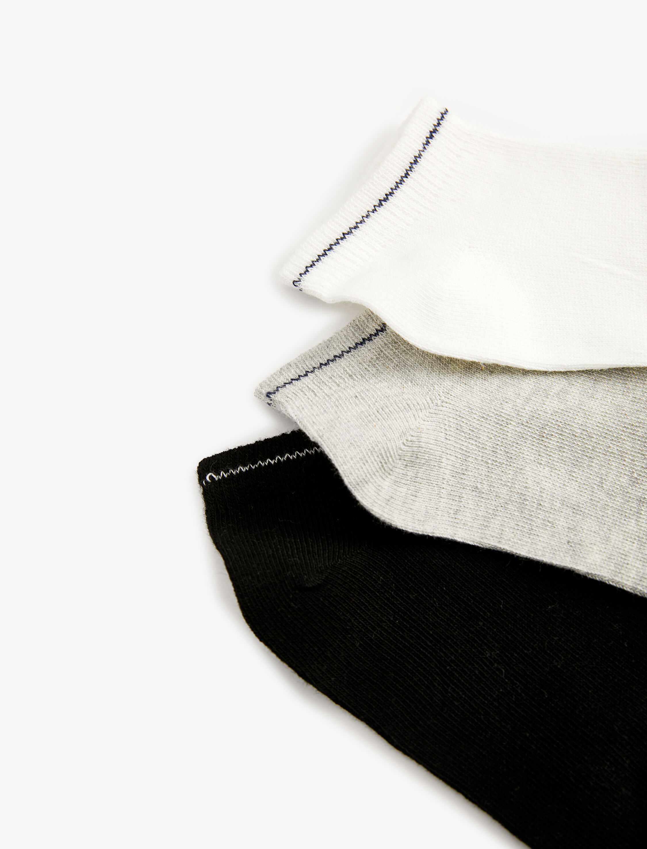  Erkek Çocuk 3'lü Basic Patik Çorap Seti Pamuklu