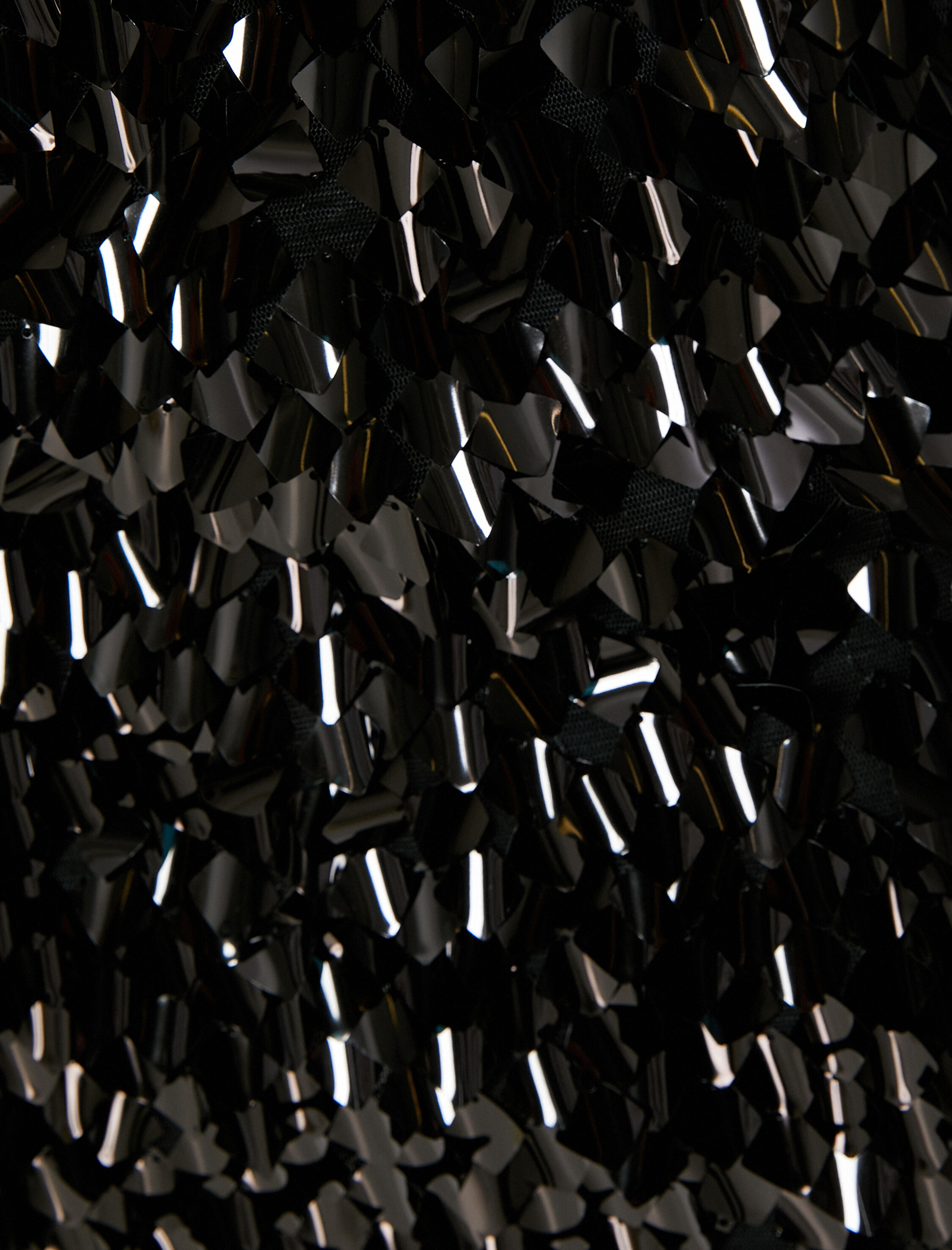 Pullu Payetli Mini Etek Astarlı Standart Bel Slim Fit