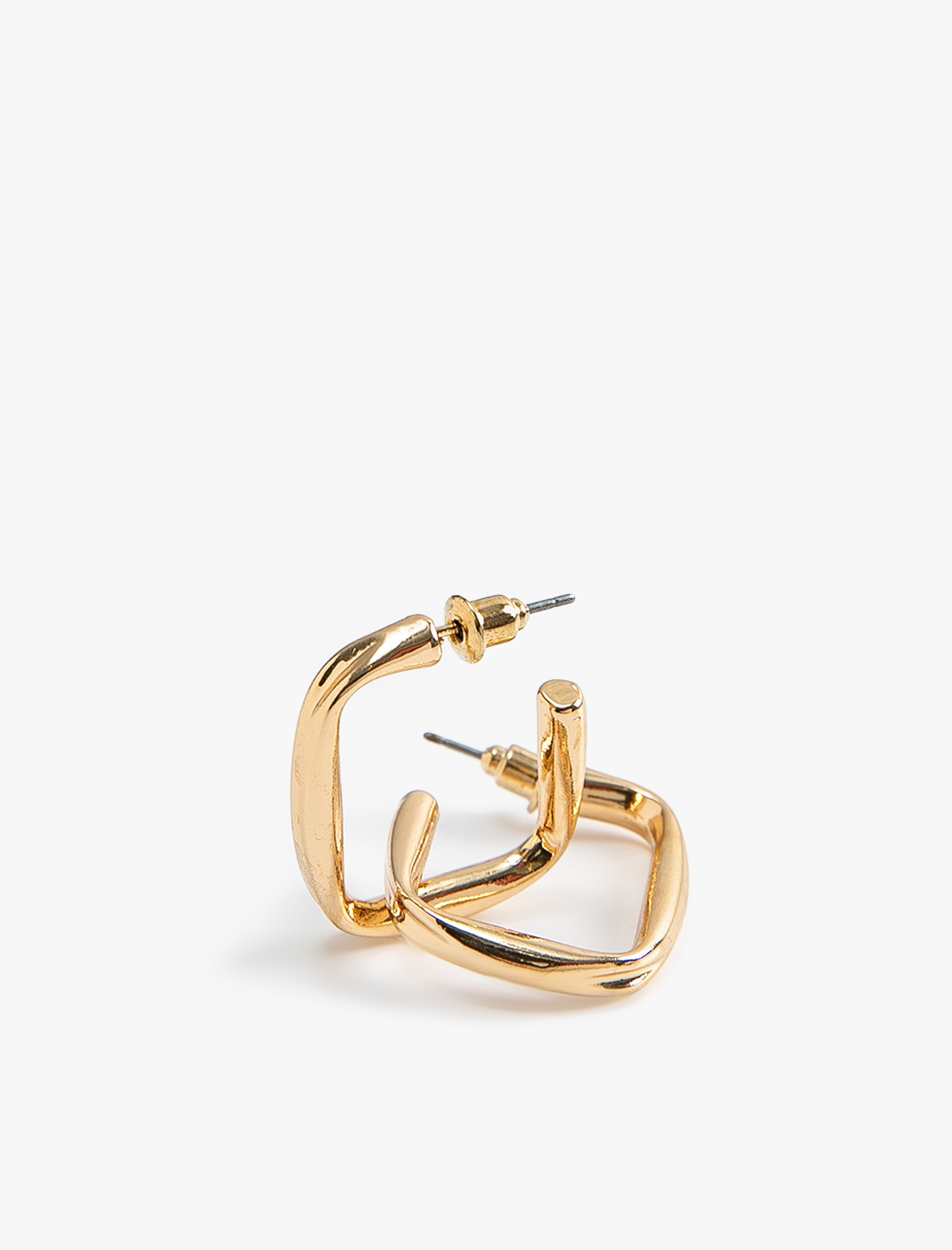  Kadın Kare Halka Küpe Çinko Alaşım