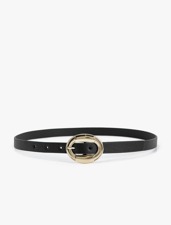 Kadın Kemer Suni Deri Metal Toka Detaylı