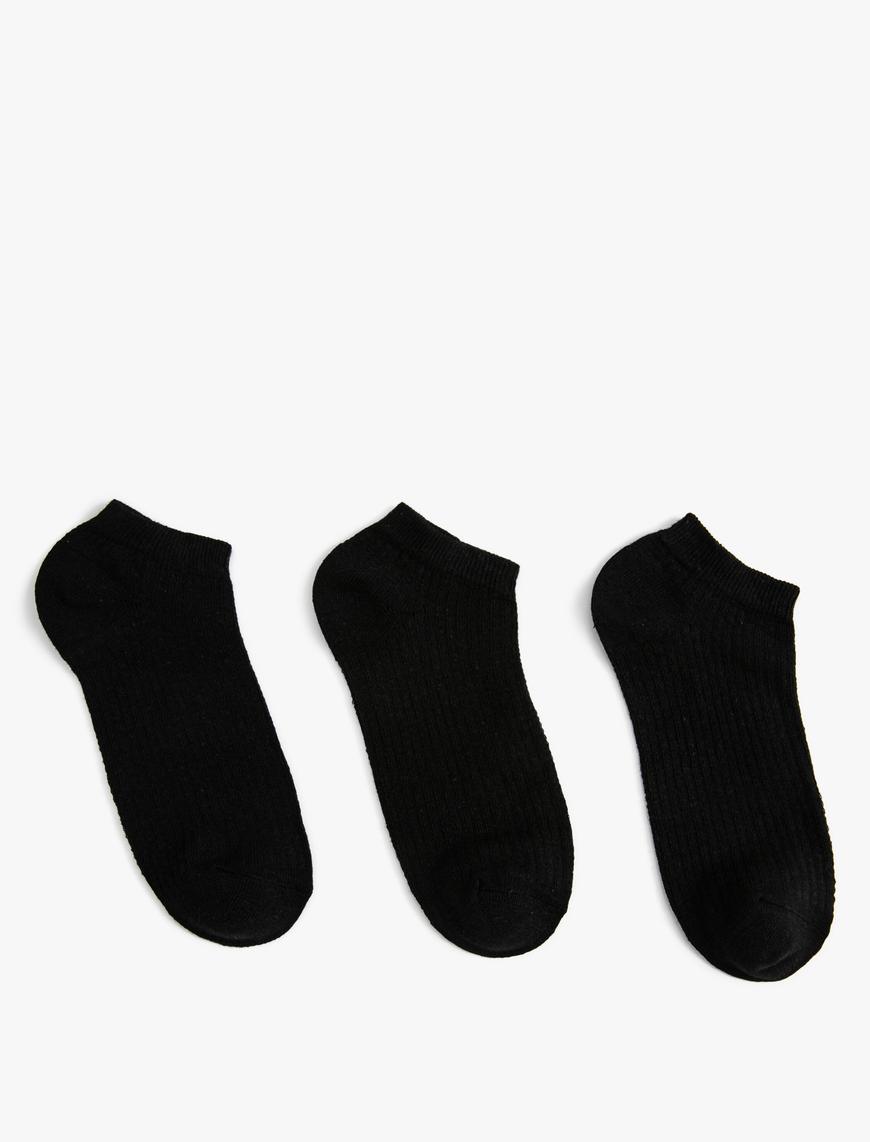  Kadın 3'lü Basic Patik Çorap