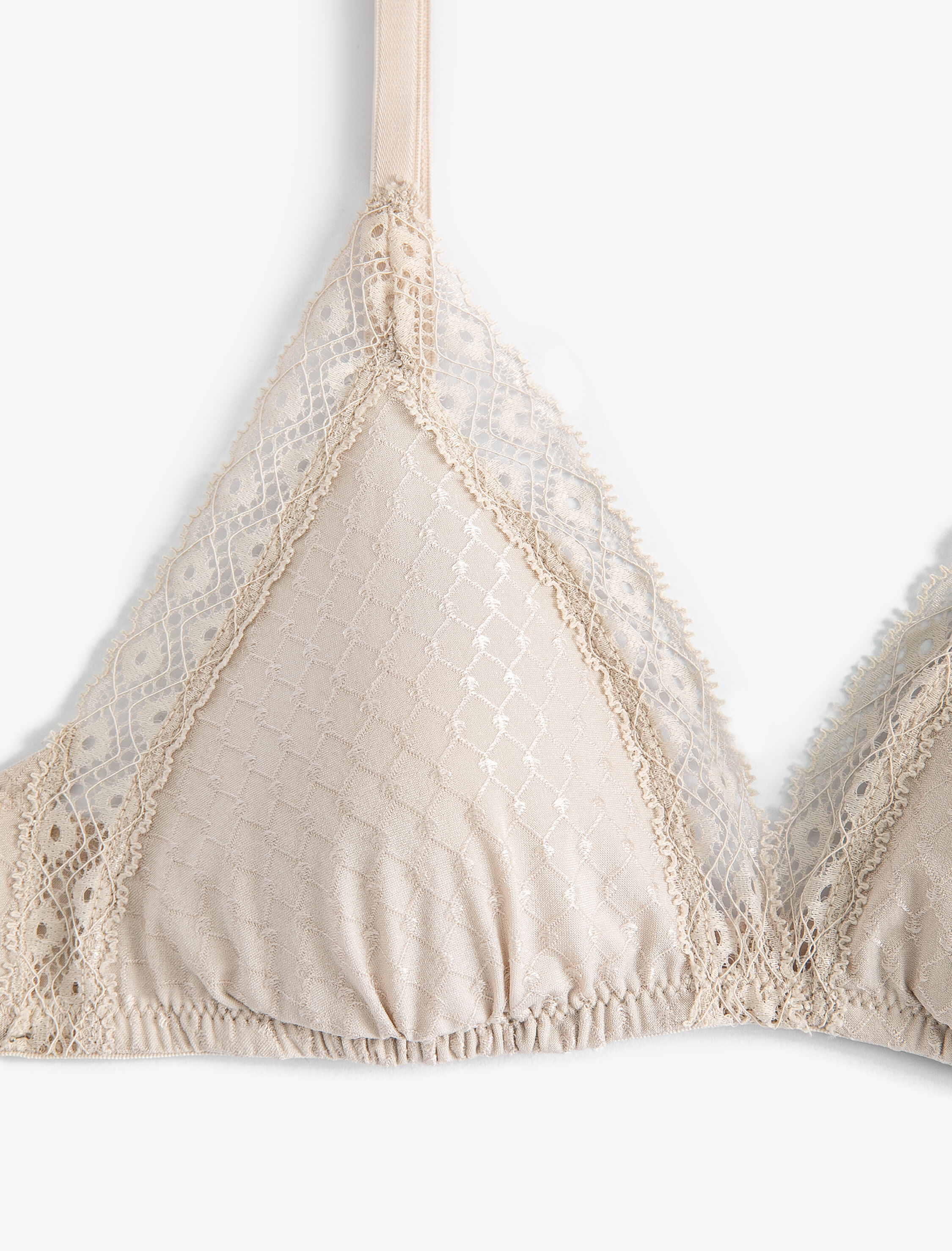   Dantelli Balensiz Sütyen Dolgusuz Kaplı