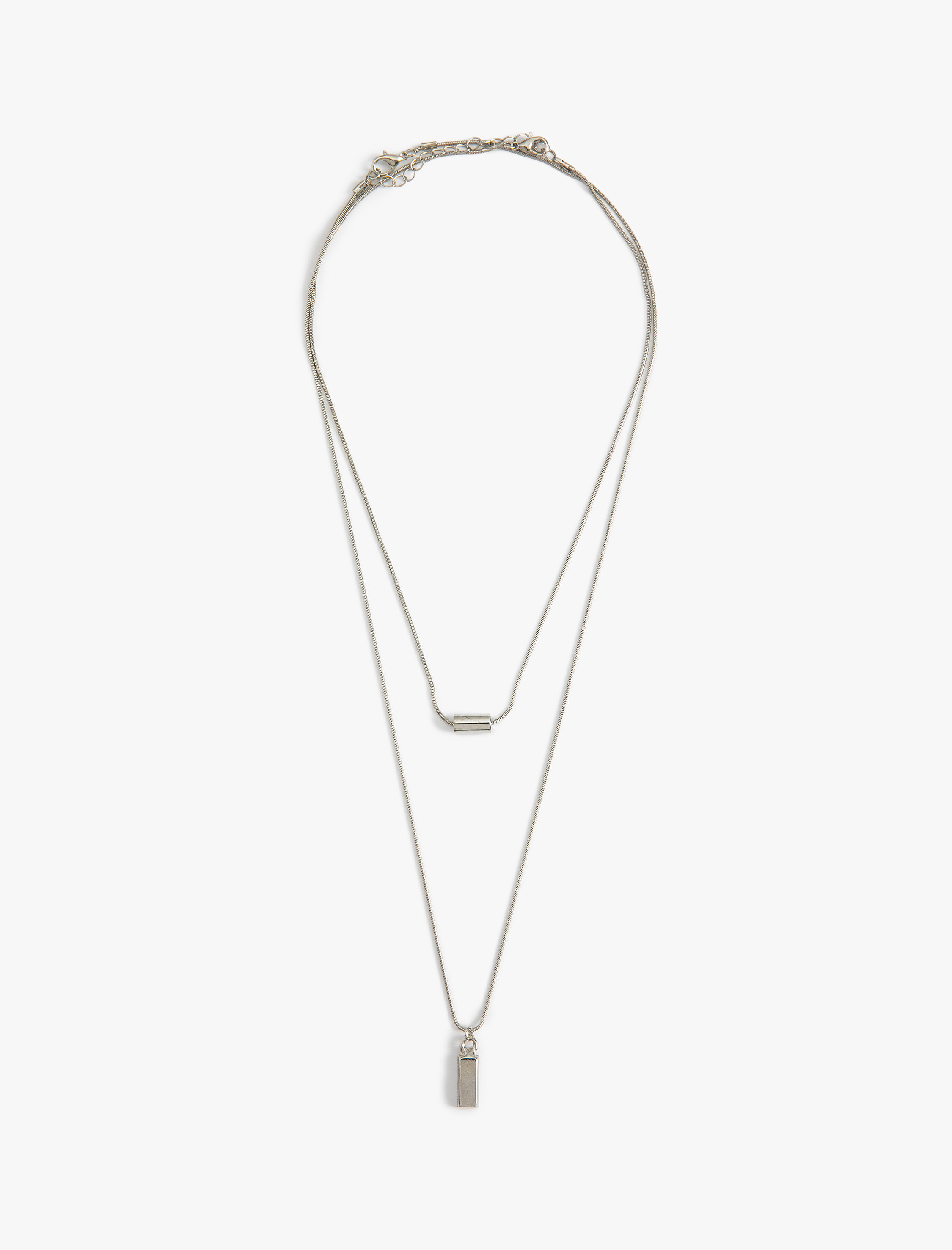  Erkek Kolye Zincir Katlı Geometrik Şekilli