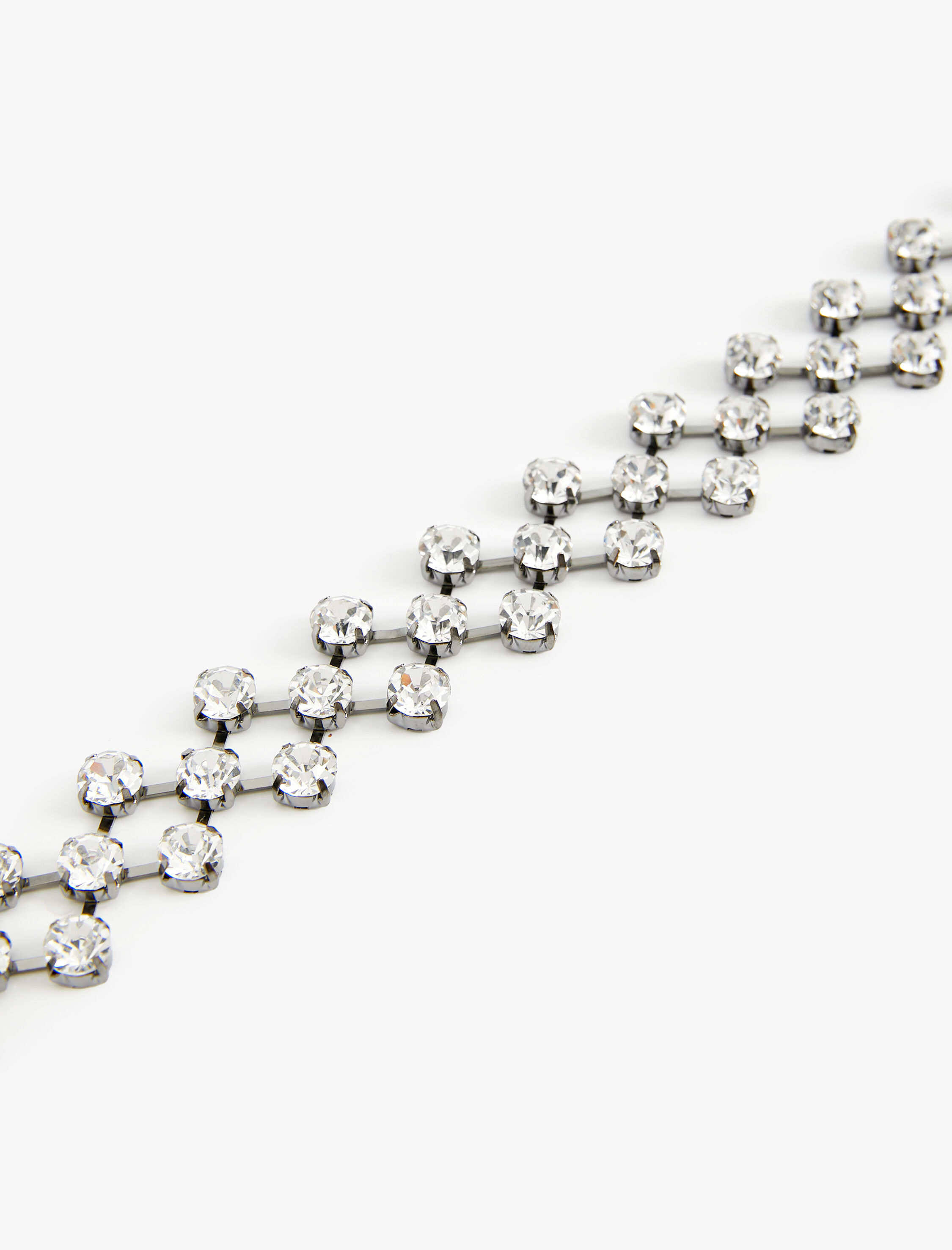  Kadın Chocker Kolye Kristal Taşlı