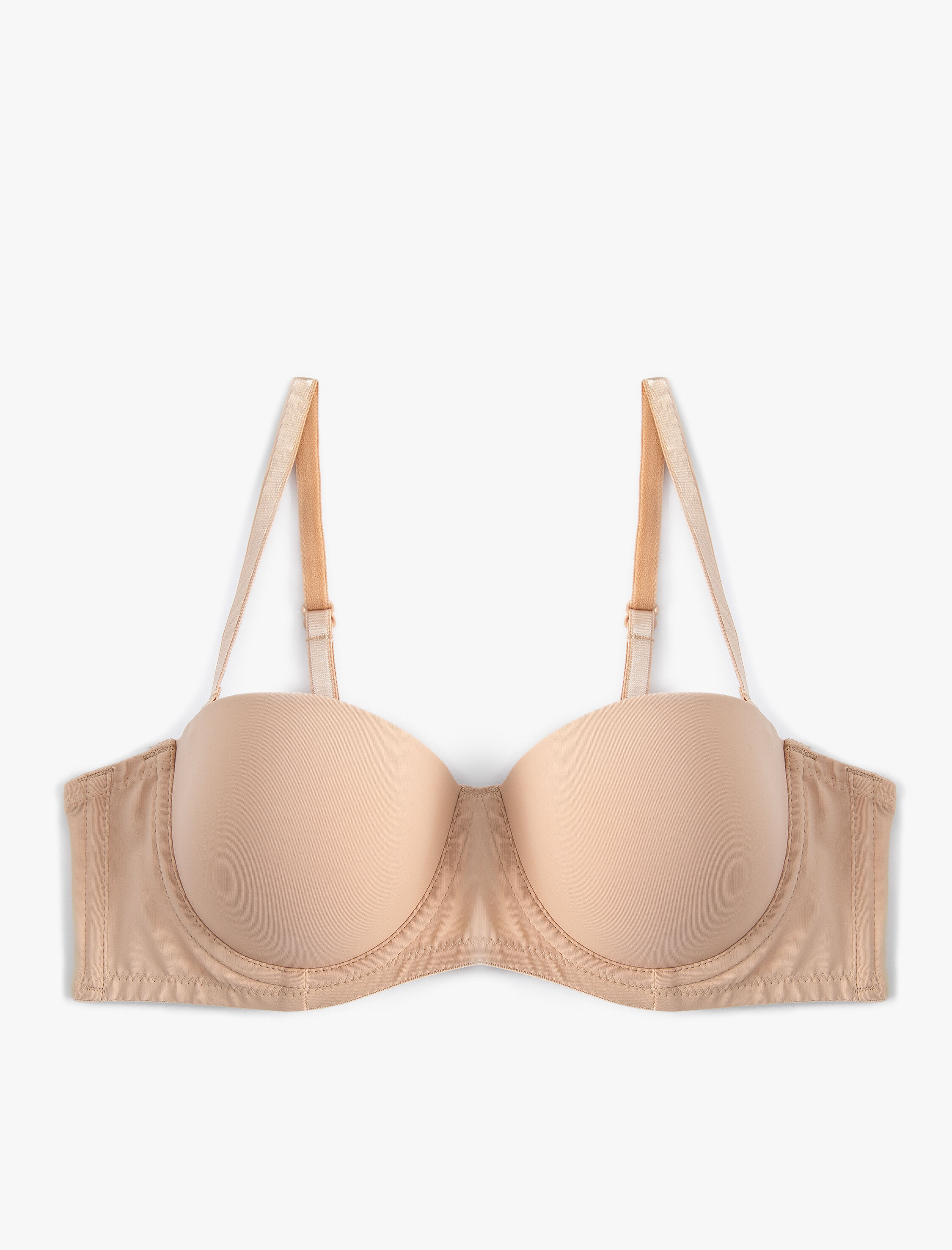   Dolgusuz Balenli Sütyen Straplez Kaplı