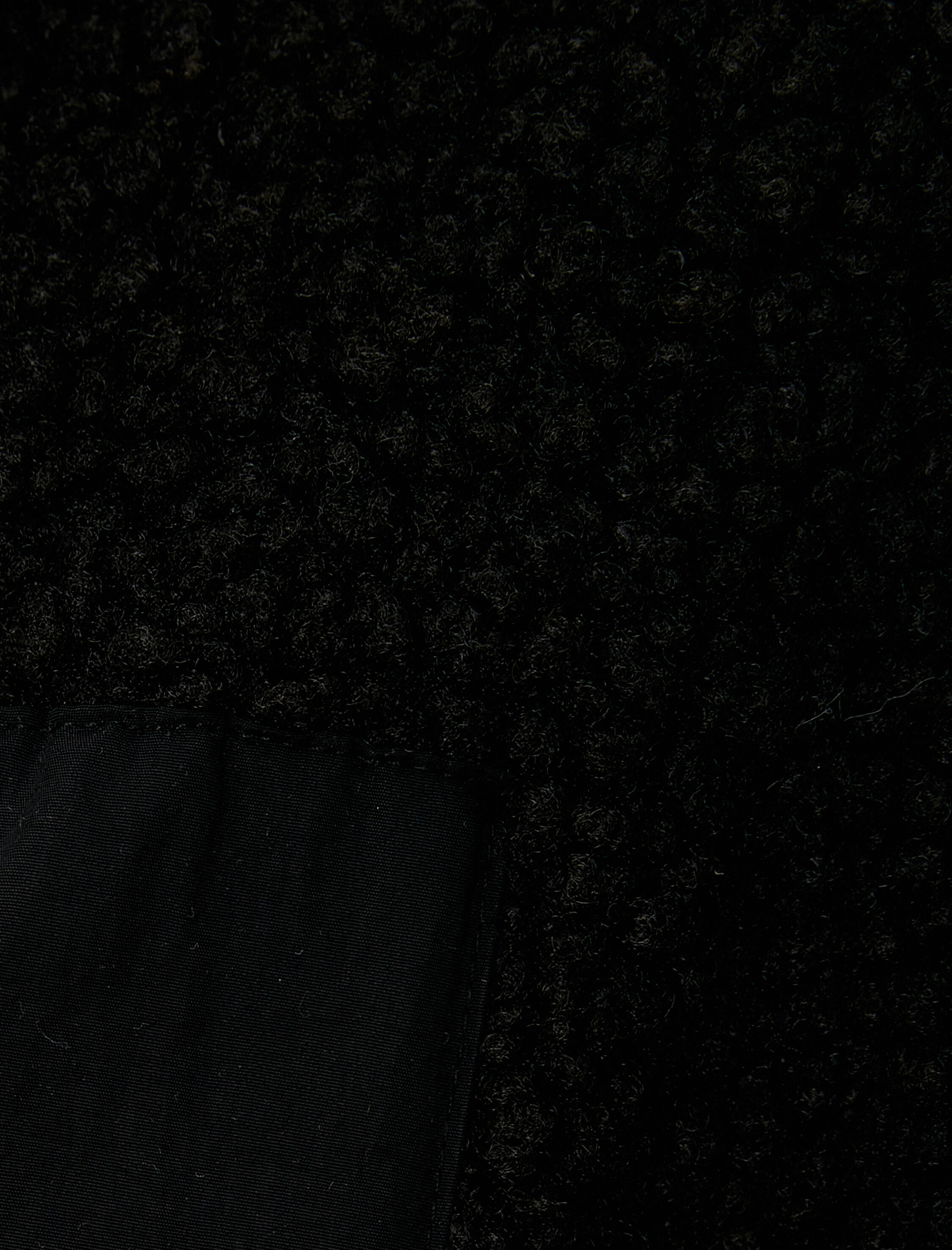   Peluş Ceket Fermuarlı Cep Detaylı Dik Yaka