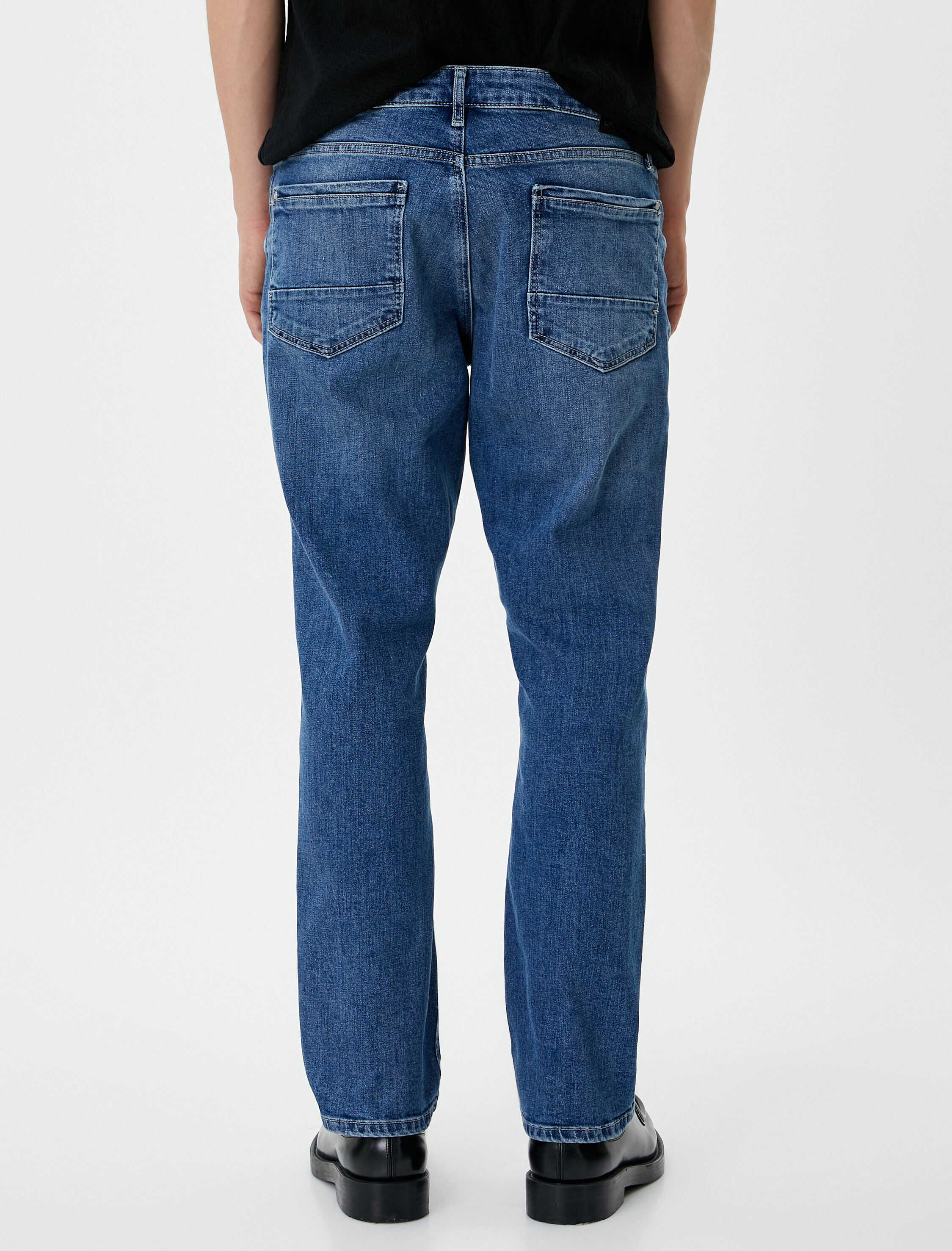   Straight Fit Boru Paça Kot Pantolon - Mark Jean