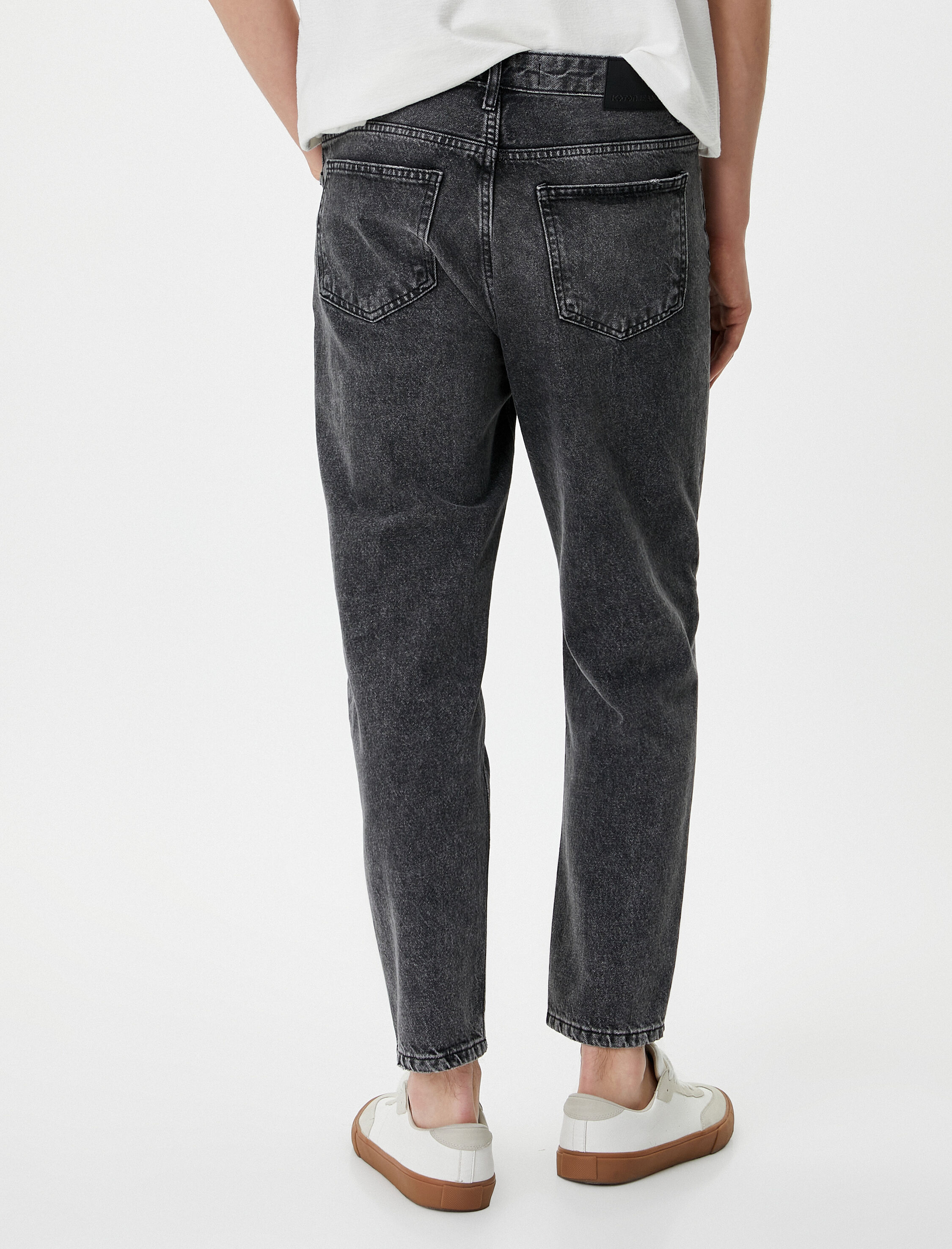   Loose Fit Bol Kot Pantolon Cepli Pamuklu Standart Bel - Steve Jean