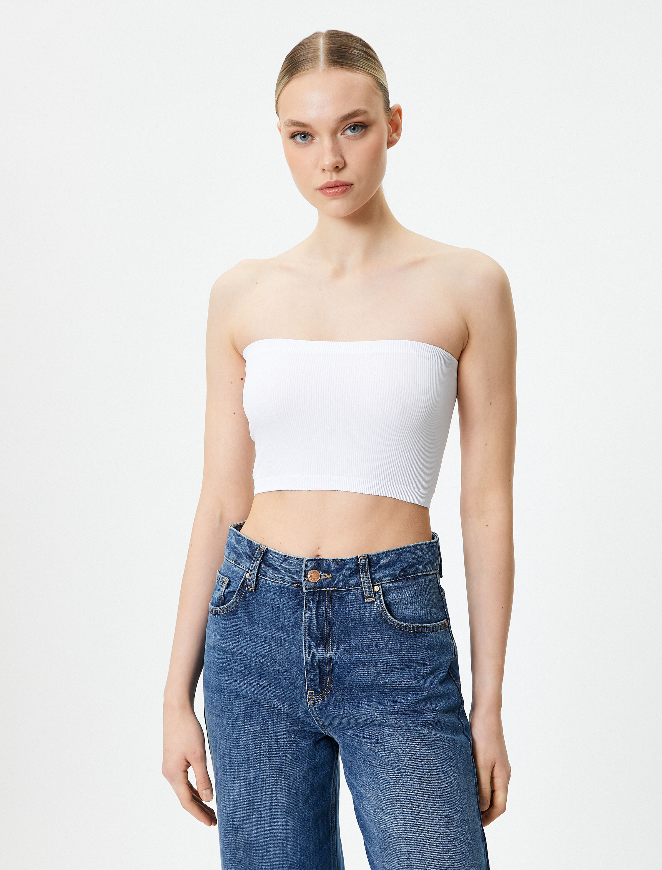   Straplez Sütyen Crop