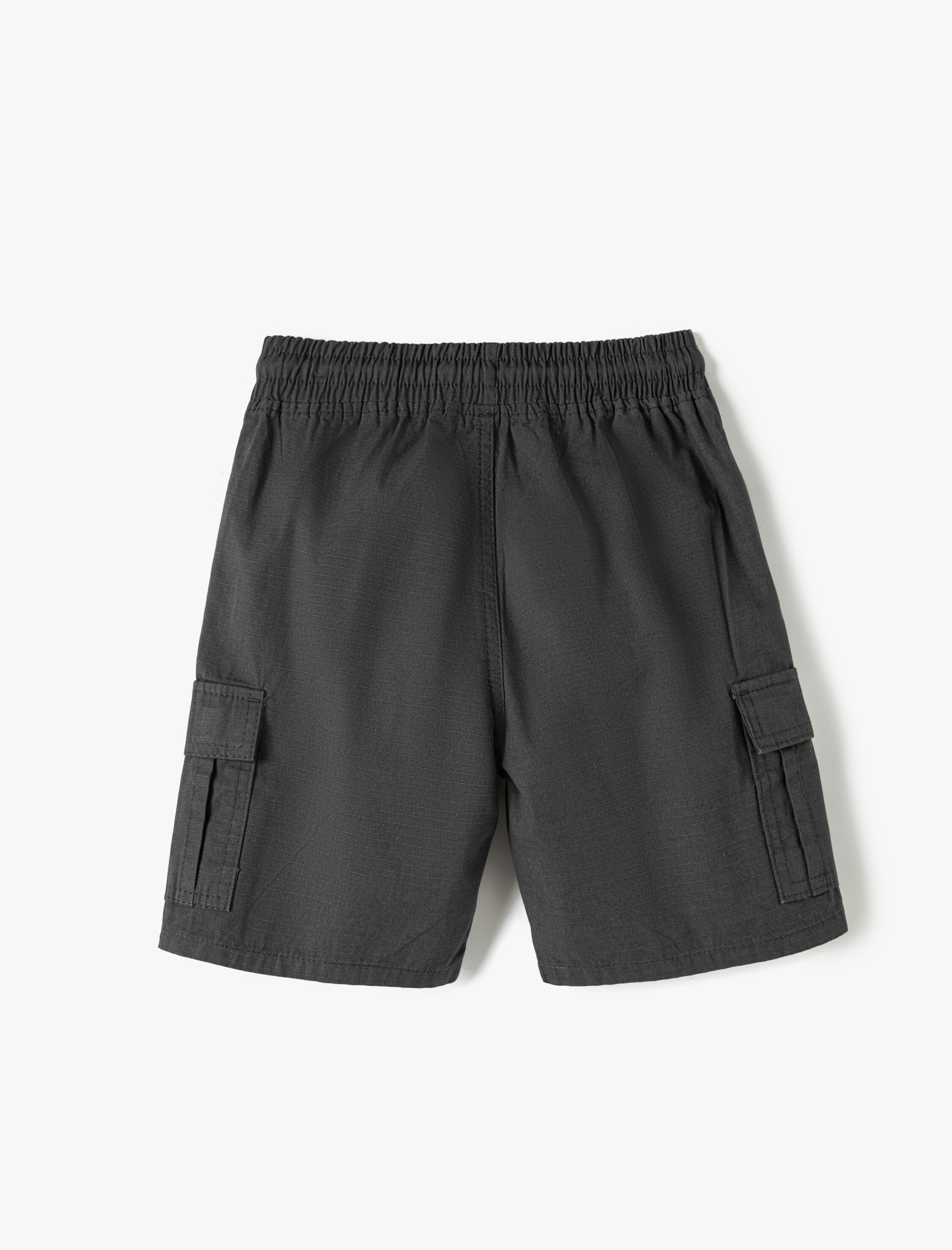  Erkek Çocuk Kargo Şort Beli Bağlamalı Yanları Cepli Pamuklu